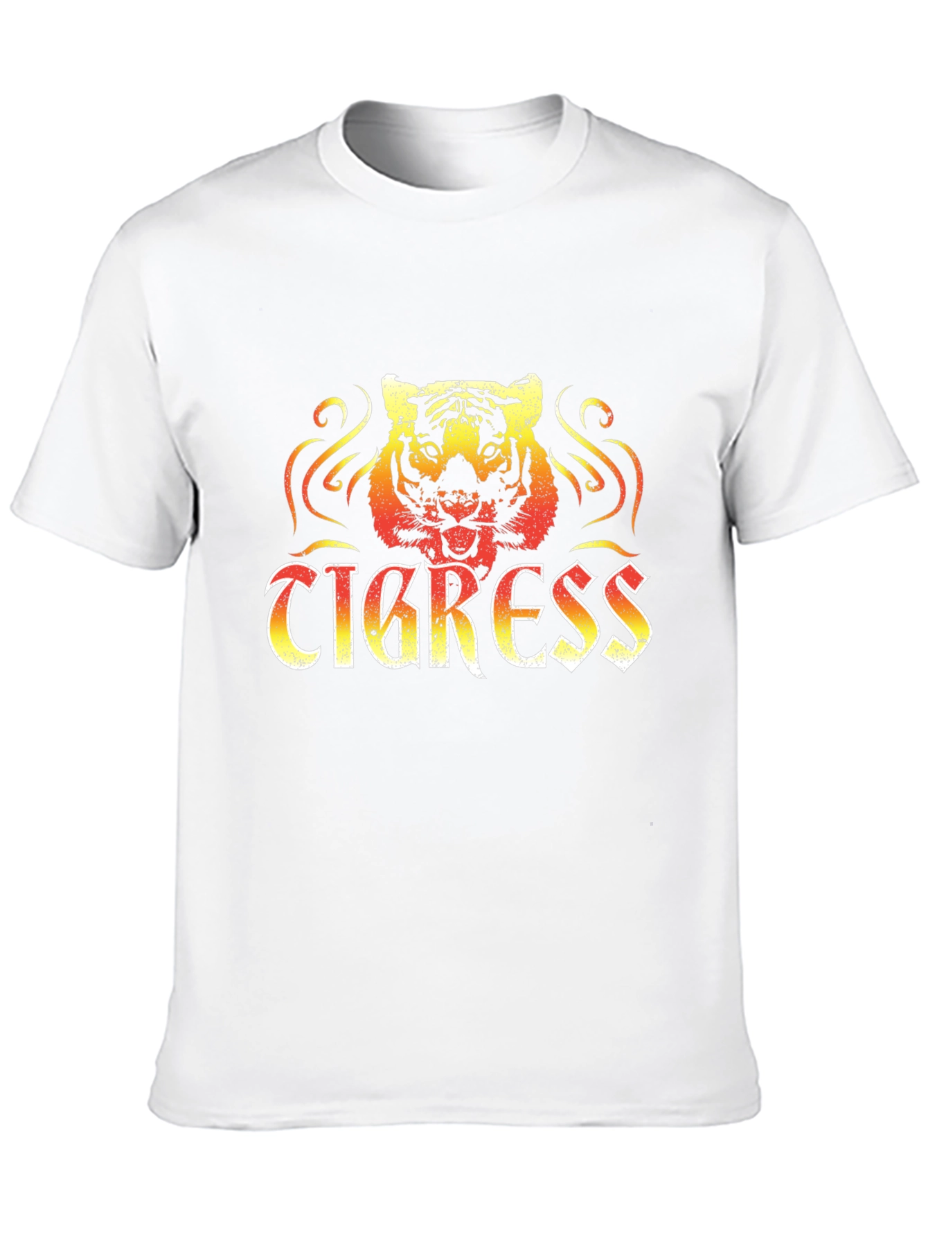 Tigress Graphic Print Mens Black T-Shirt