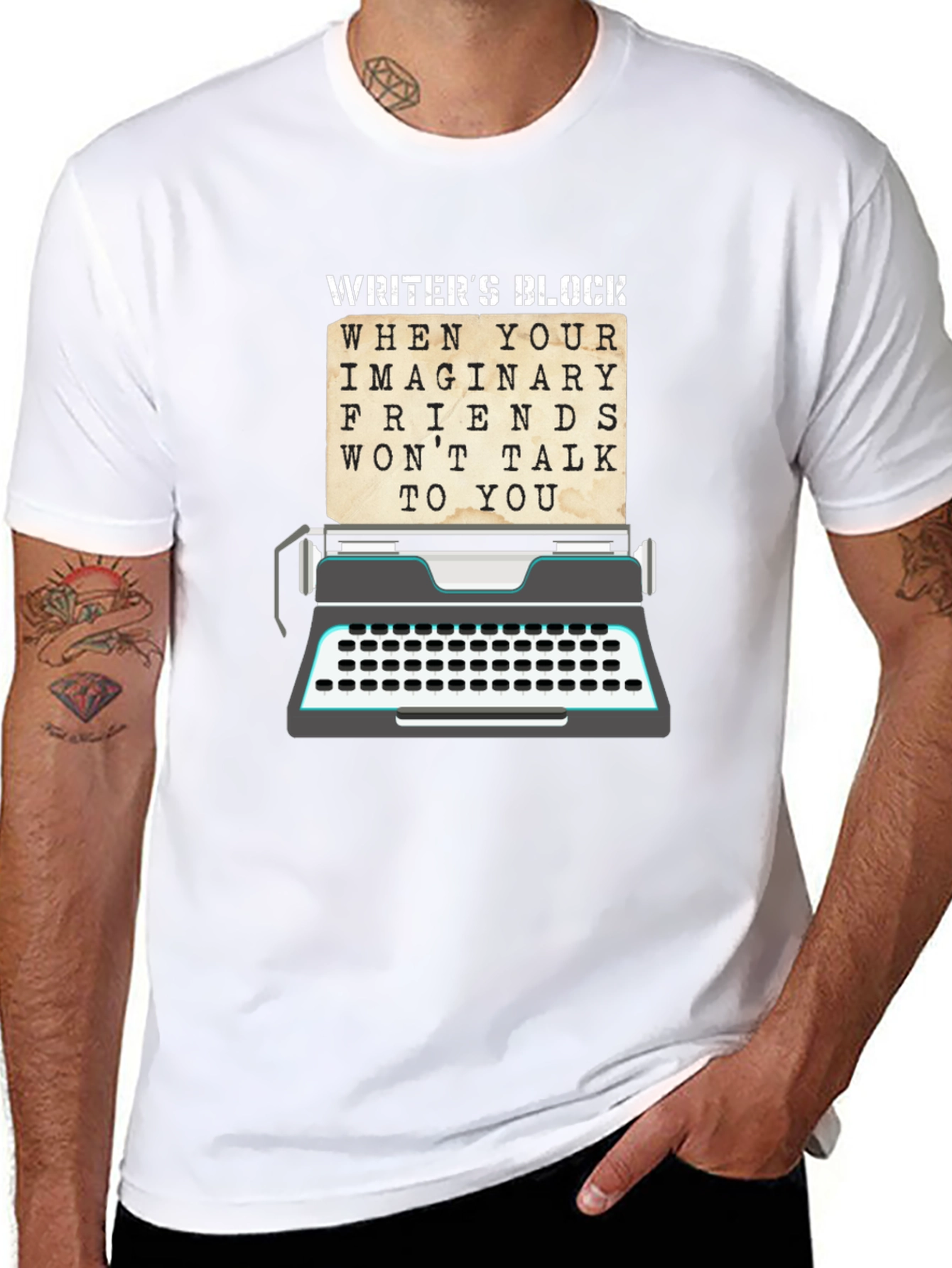 Writers Block T-Shirt - Imaginary Friends