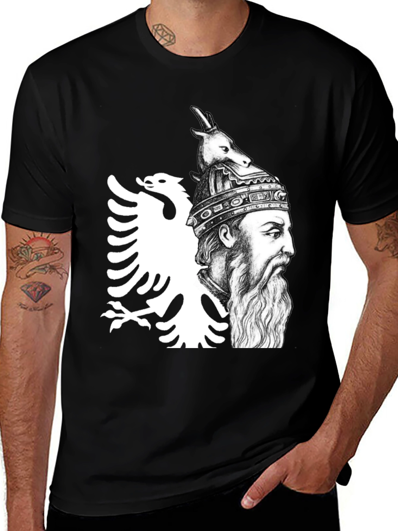 Albanian Hero Graphic T-Shirt