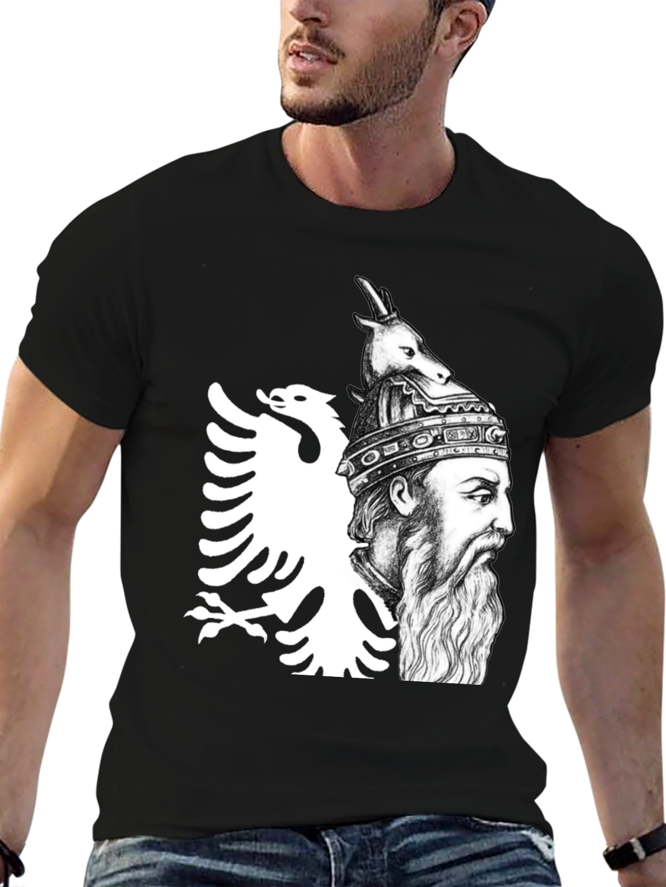 Albanian Hero Graphic T-Shirt