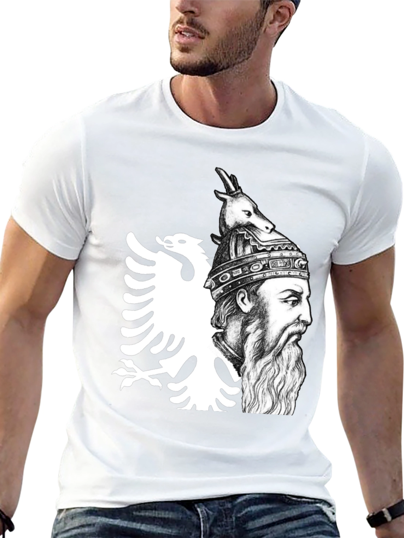 Albanian Hero Graphic T-Shirt