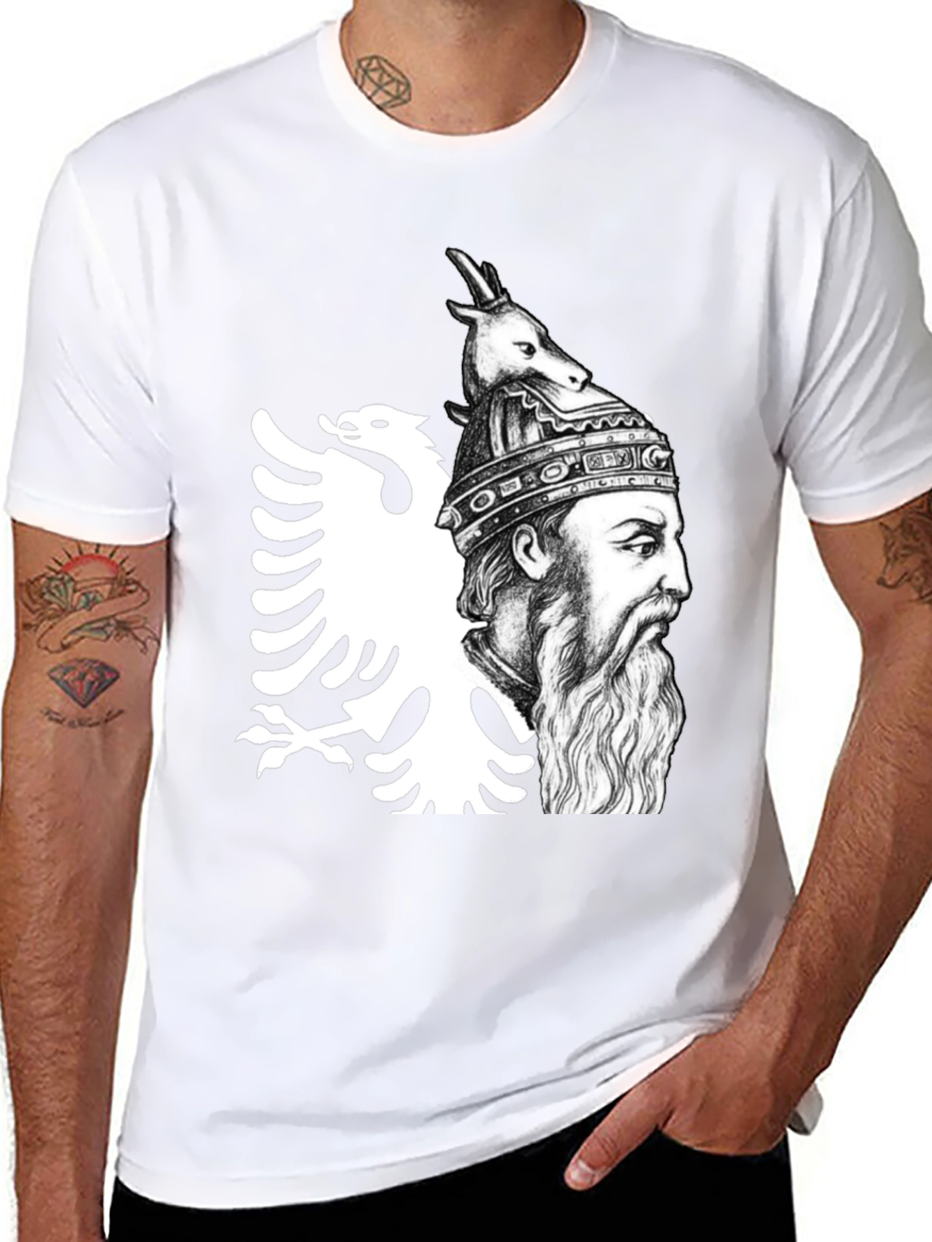 Albanian Hero Graphic T-Shirt