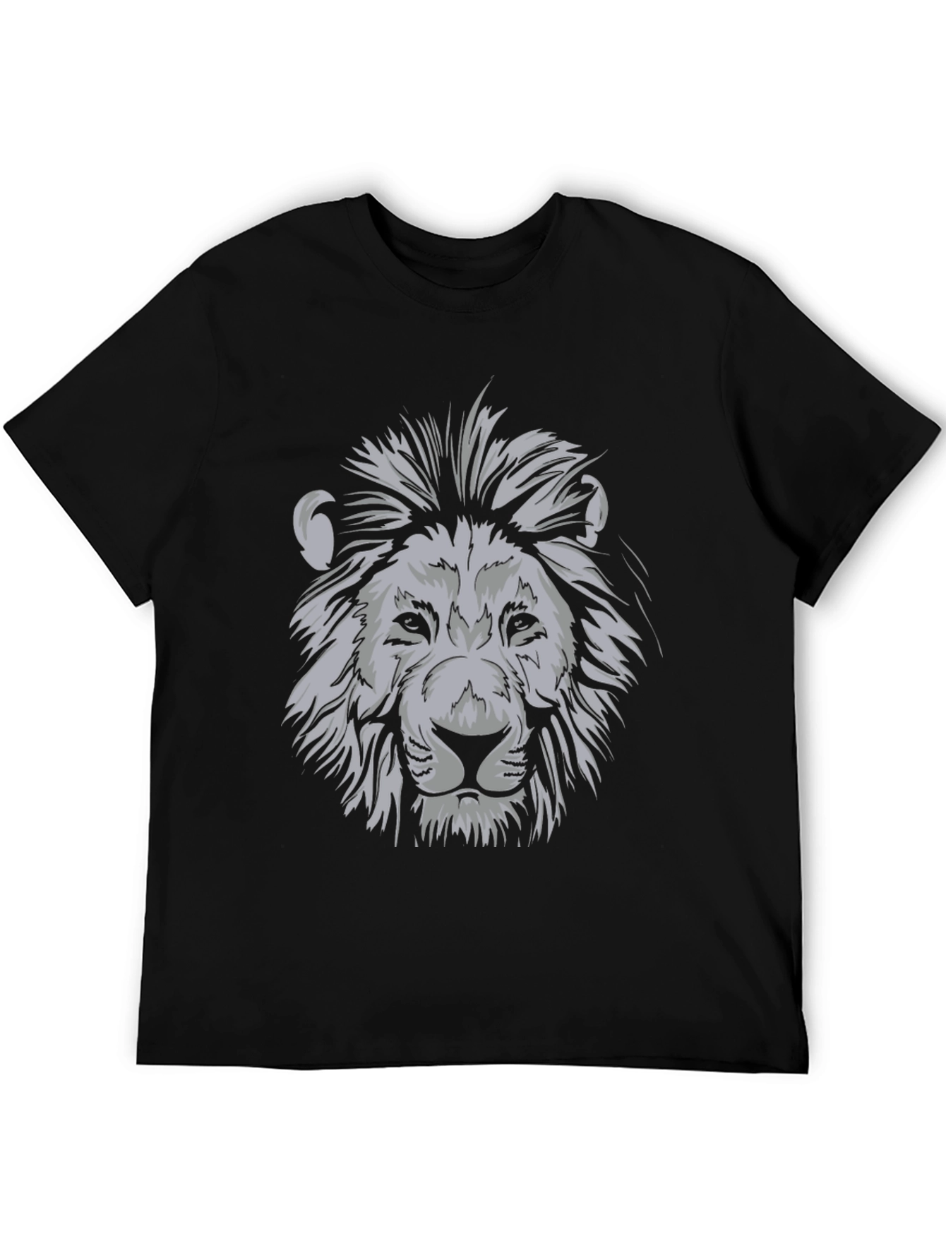 Lion Graphic Black T-Shirt