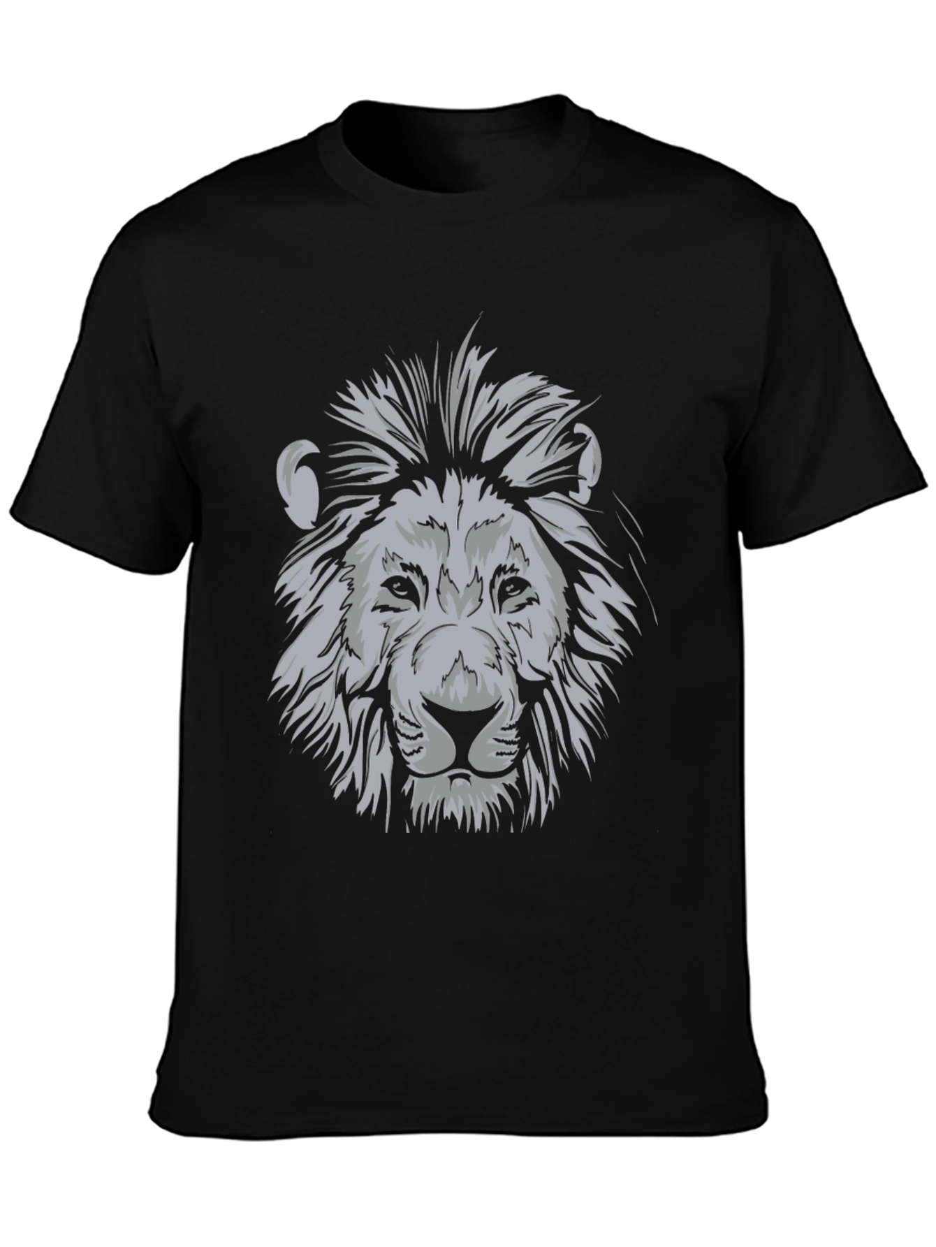 Lion Graphic Black T-Shirt