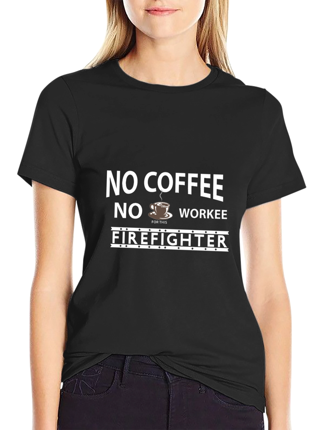 Funny Firefighter Coffee T-Shirt