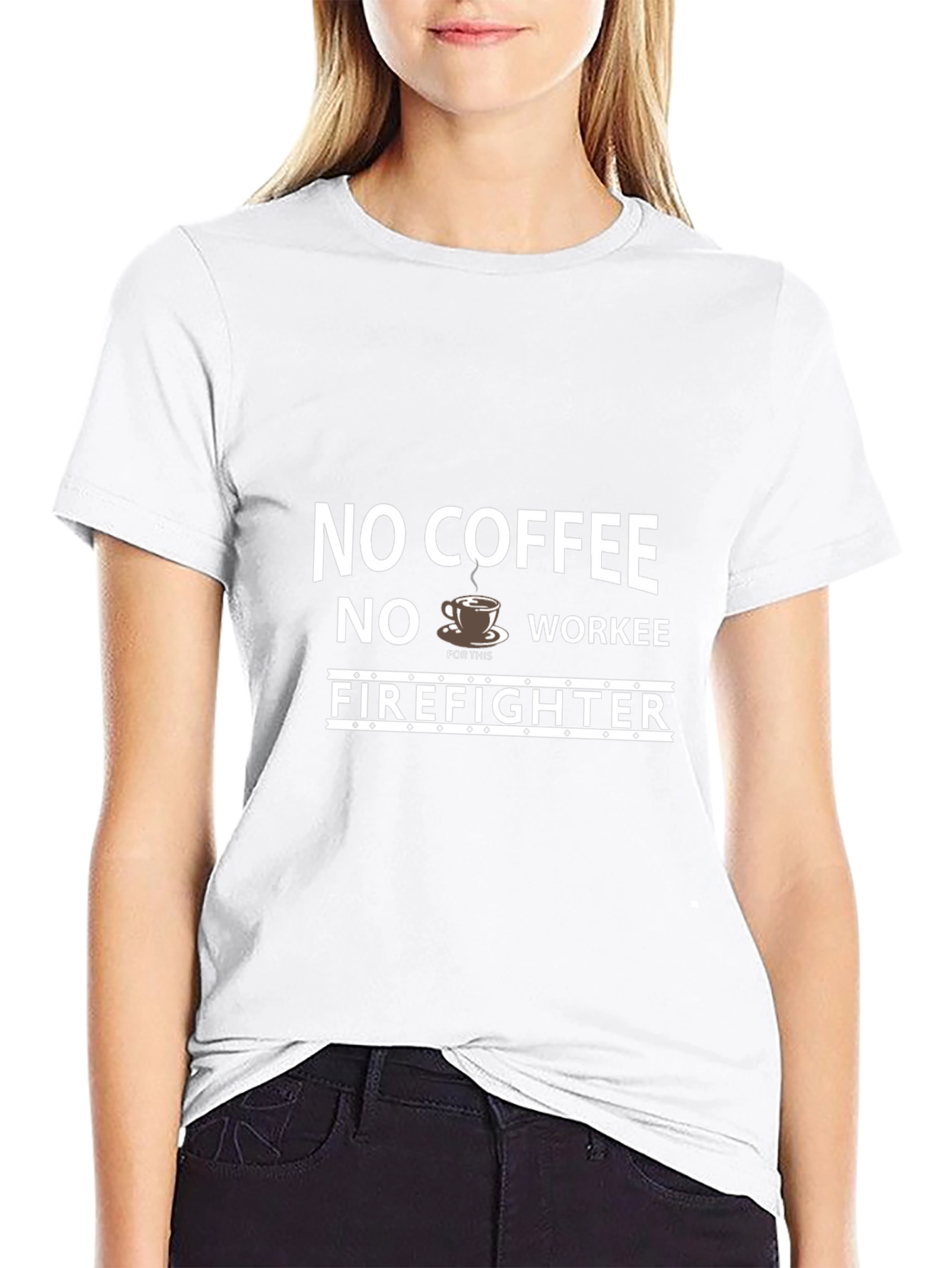 Funny Firefighter Coffee T-Shirt