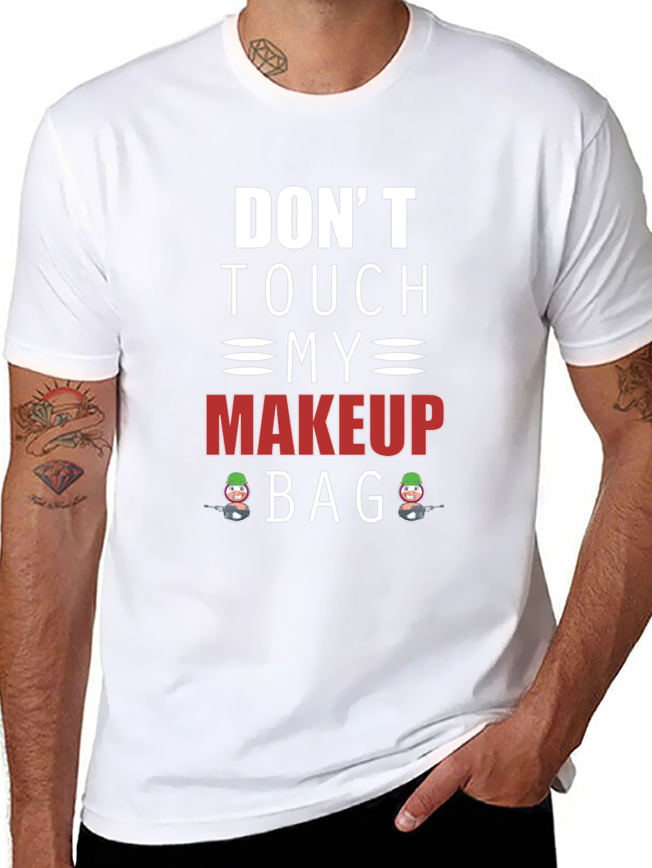 Dont Touch My Makeup Bag Graphic Tee