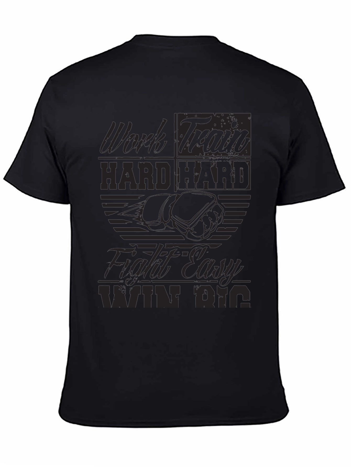 Work Hard Graphic T-Shirt Motivational Tee