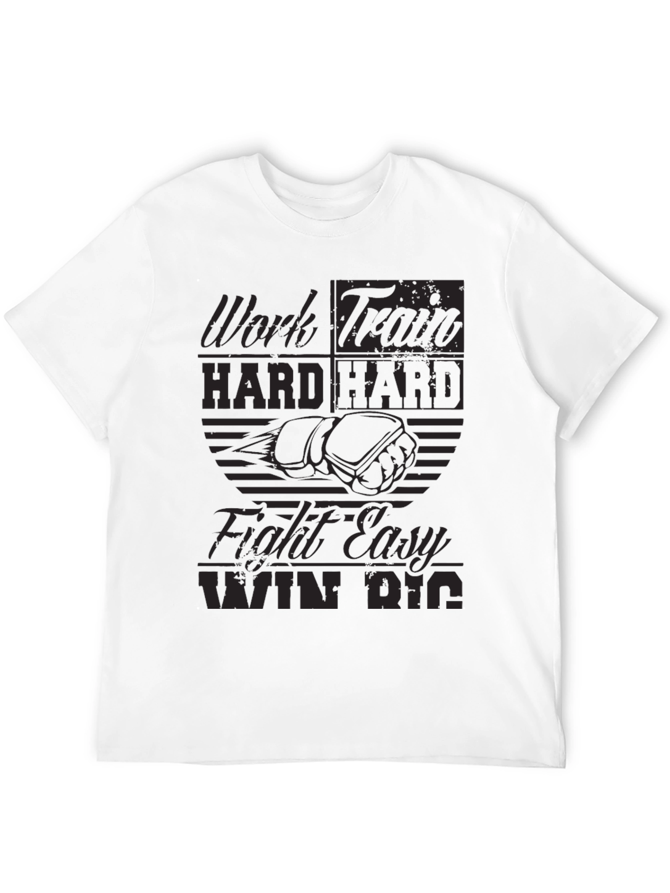 Work Hard Graphic T-Shirt Motivational Tee