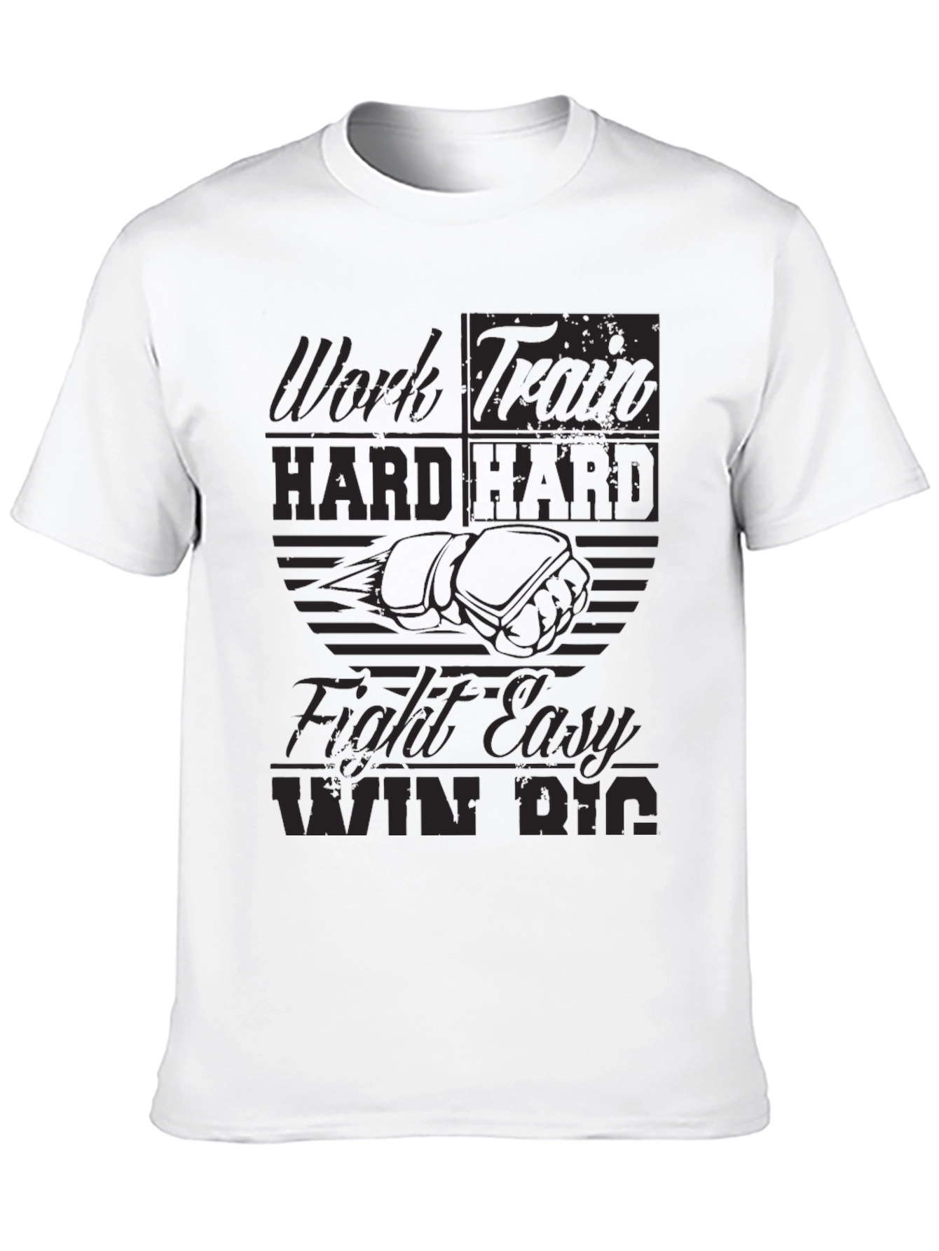 Work Hard Graphic T-Shirt Motivational Tee