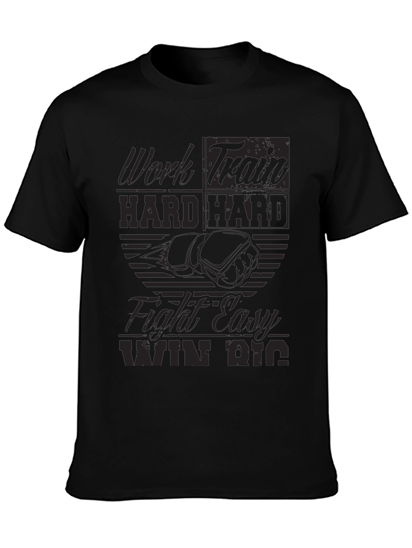 Work Hard Graphic T-Shirt Motivational Tee