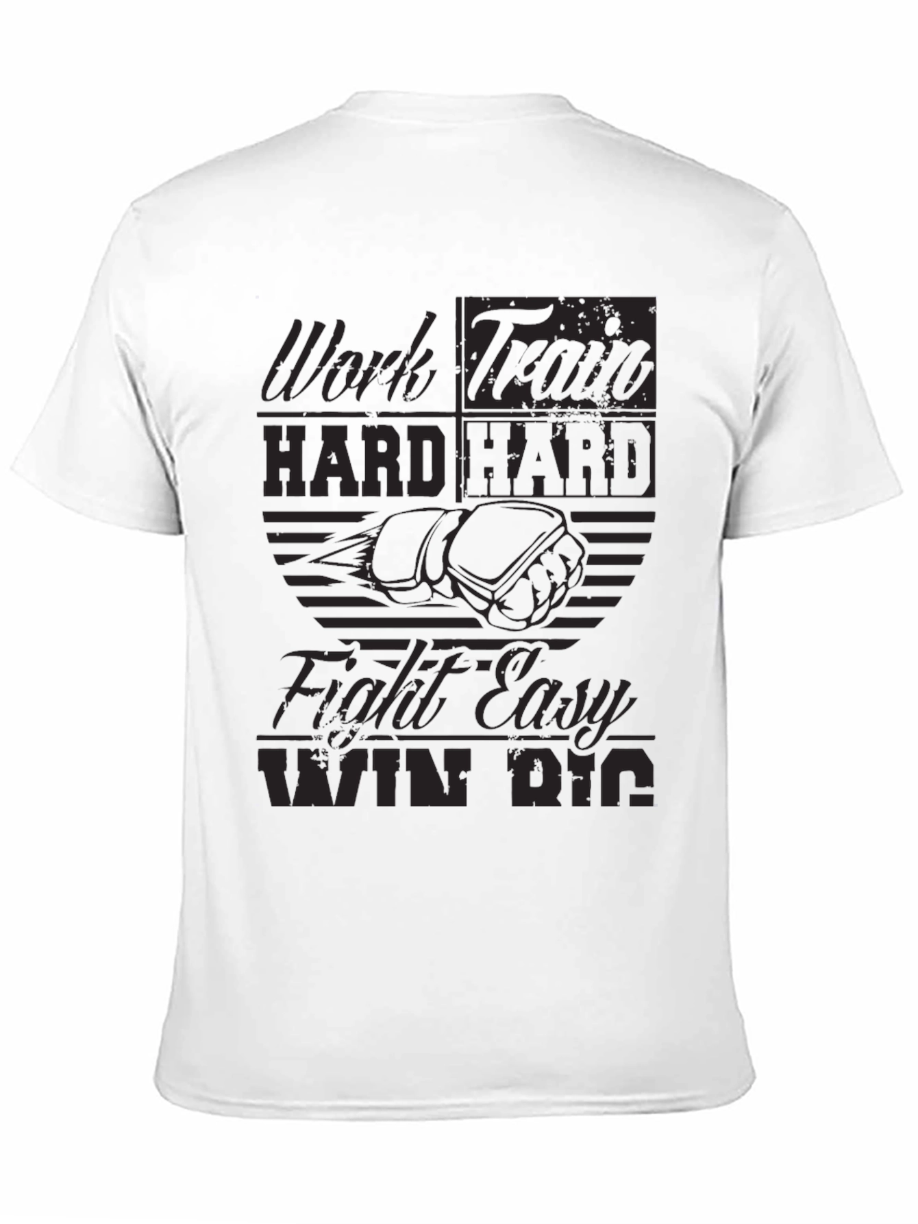 Work Hard Graphic T-Shirt Motivational Tee