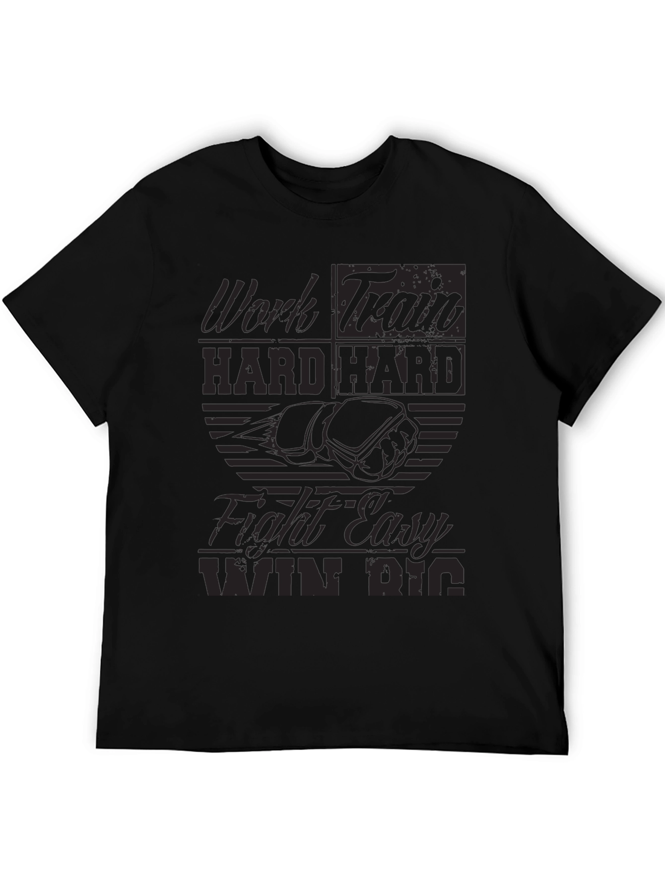 Work Hard Graphic T-Shirt Motivational Tee