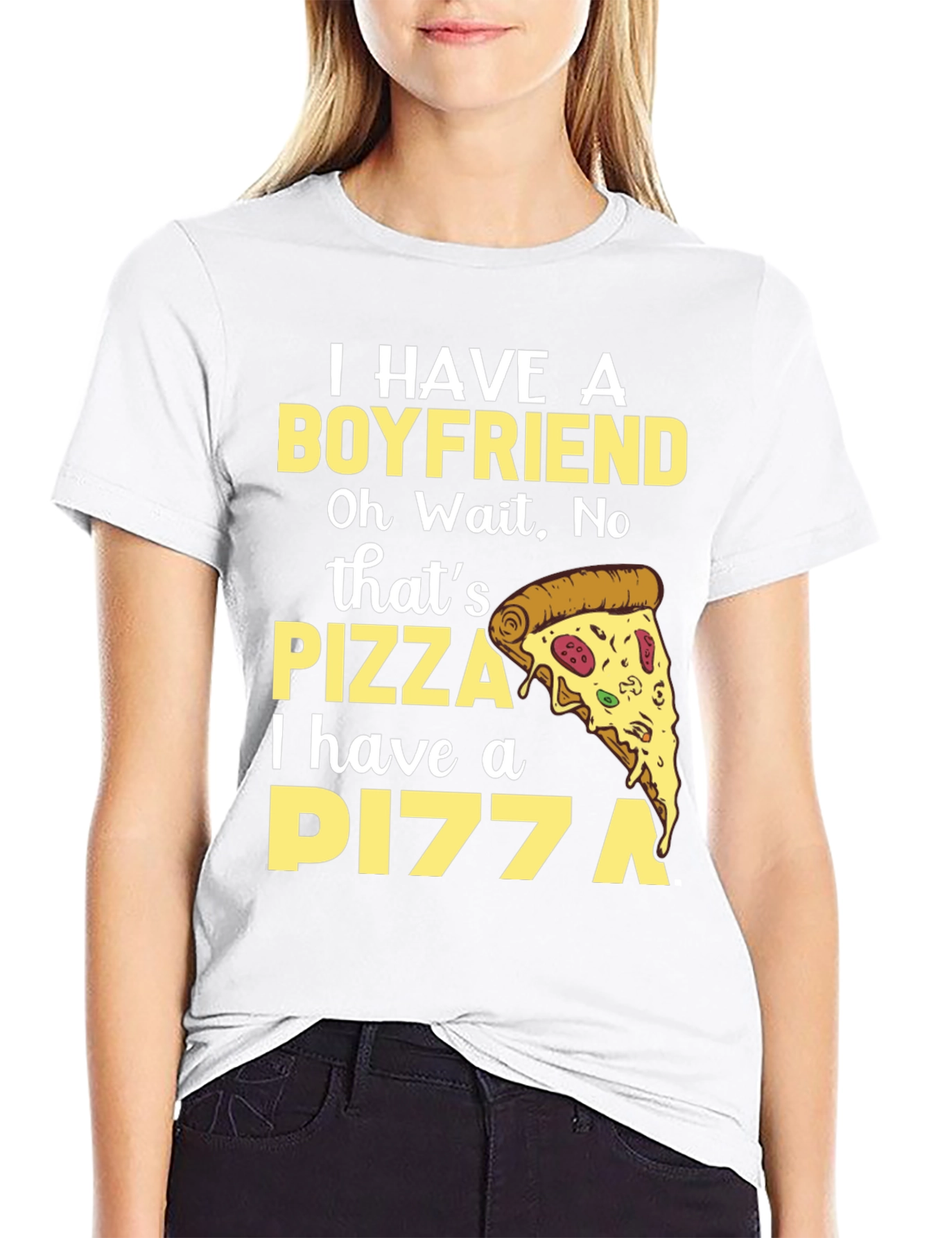 Pizza Lover Tee - Boyfriend Replacement T-Shirt