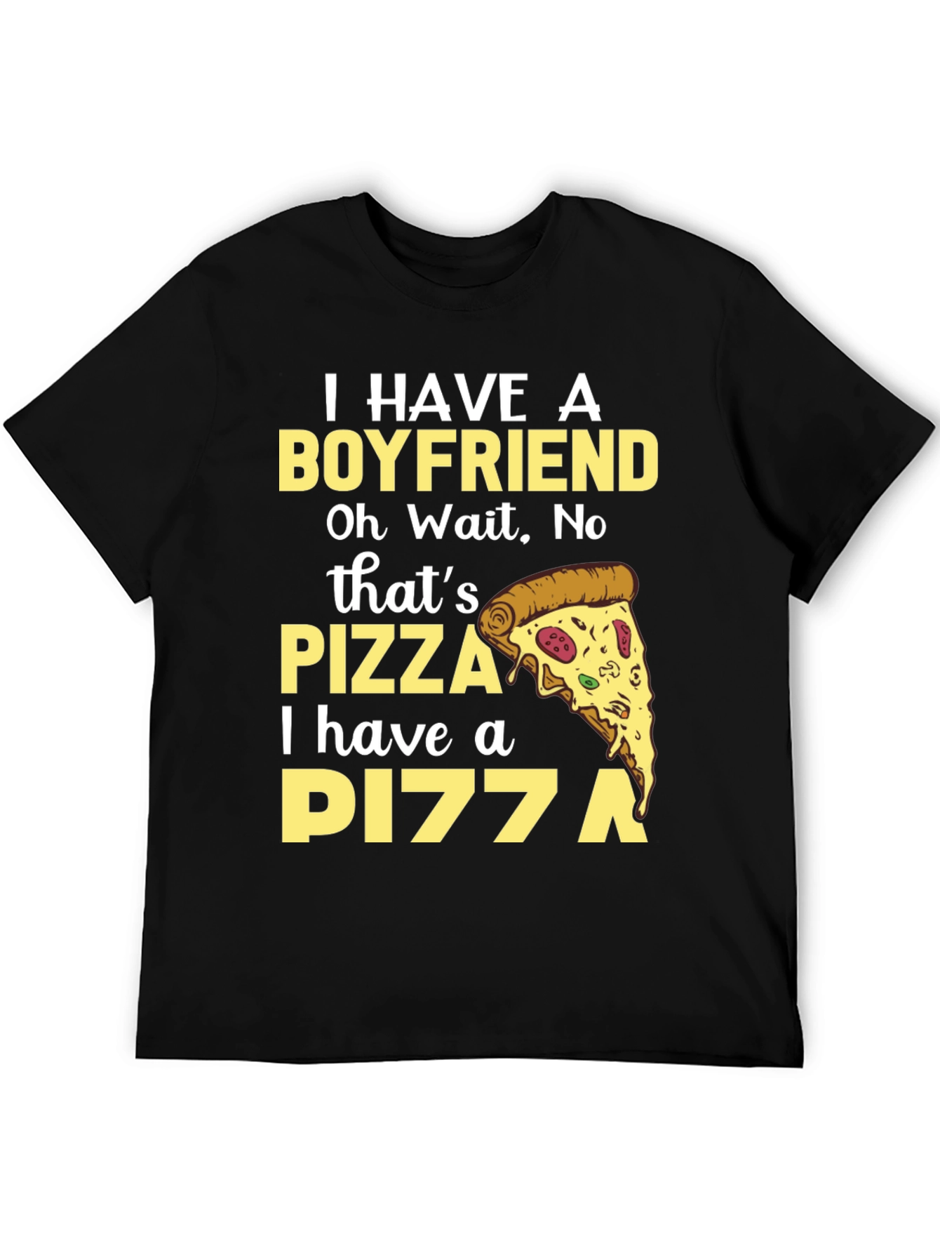 Pizza Lover Tee - Boyfriend Replacement T-Shirt
