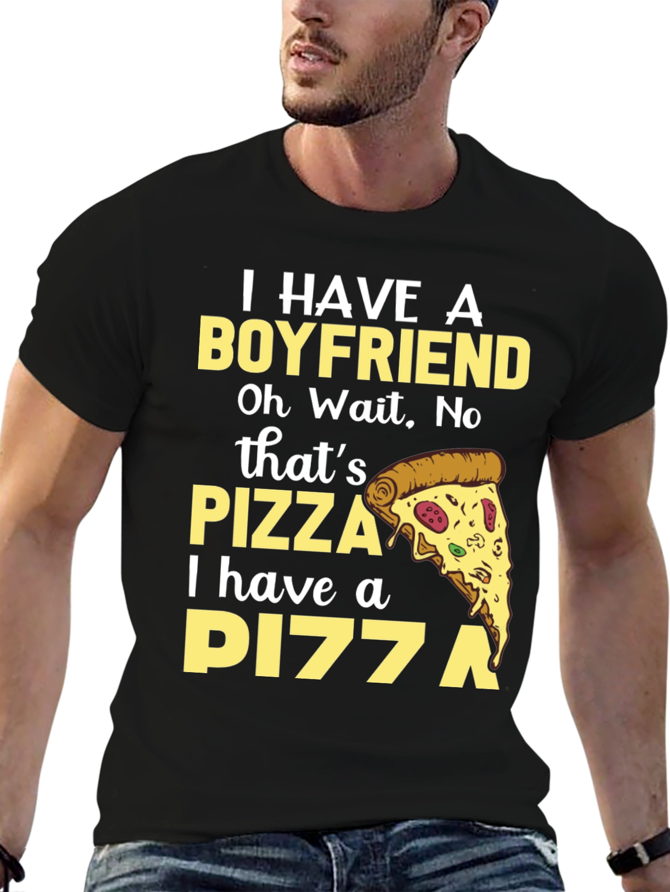 Pizza Lover Tee - Boyfriend Replacement T-Shirt