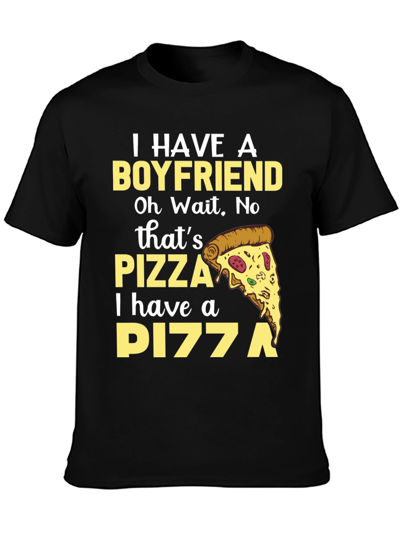 Pizza Lover Tee - Boyfriend Replacement T-Shirt
