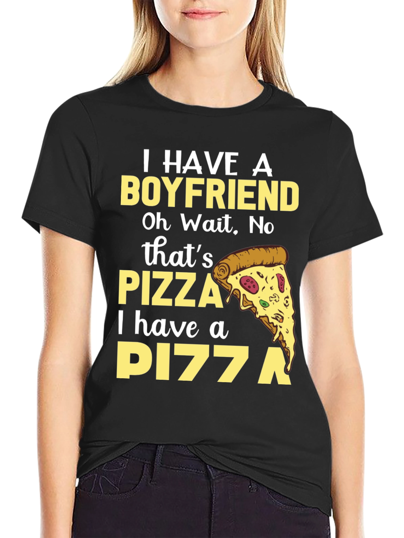 Pizza Lover Tee - Boyfriend Replacement T-Shirt