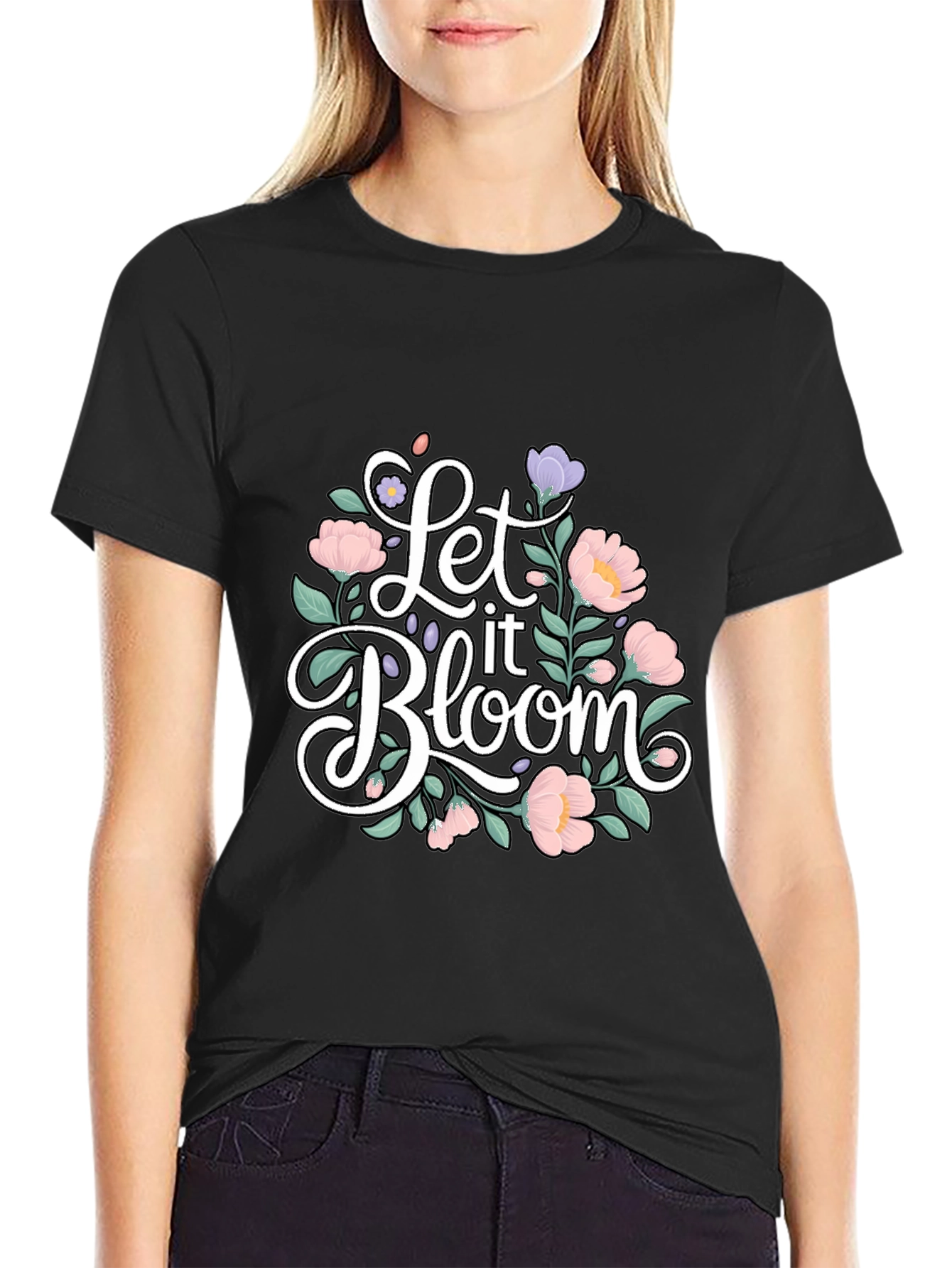 Let it Bloom Floral Graphic T-Shirt