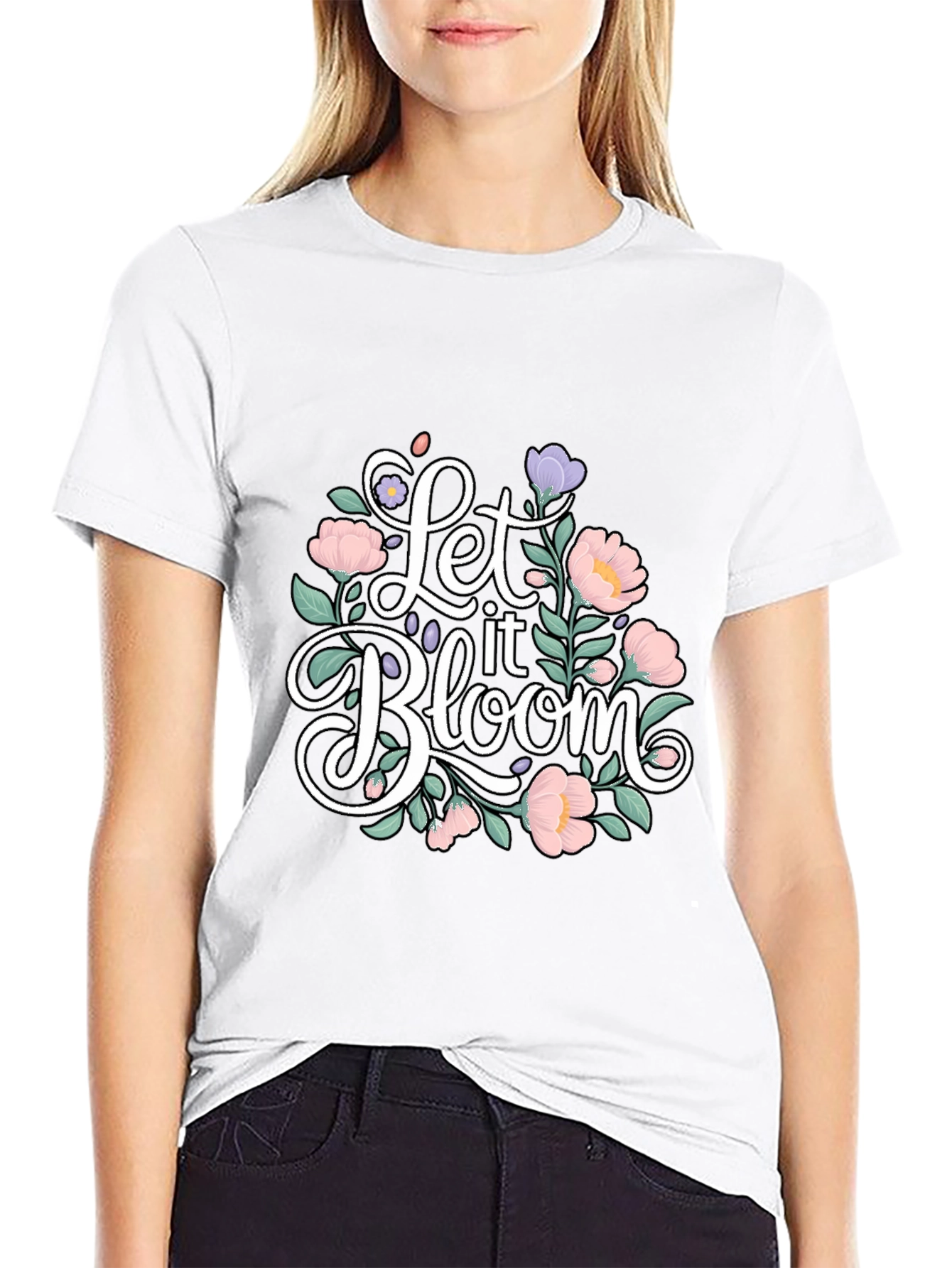 Let it Bloom Floral Graphic T-Shirt