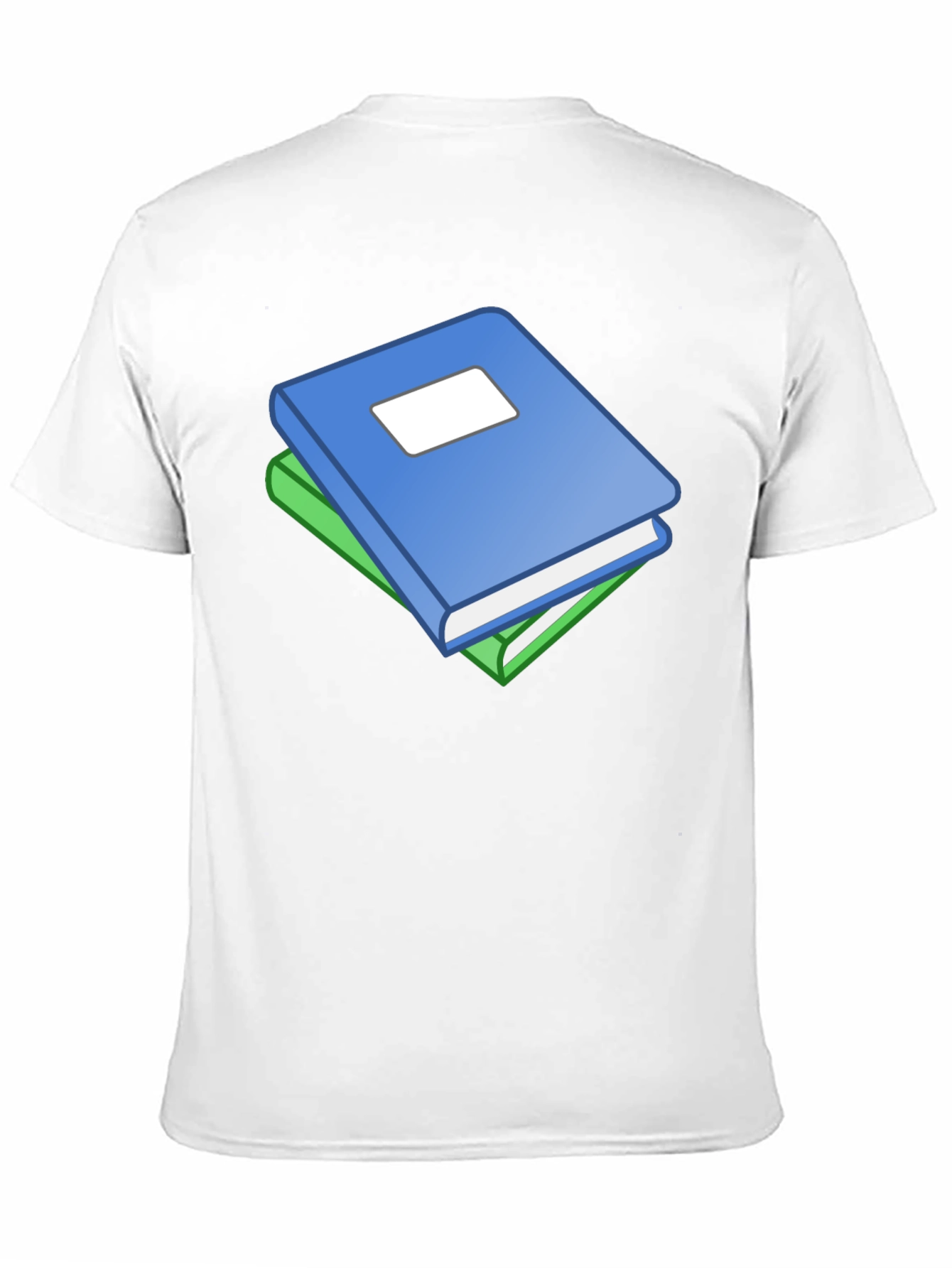 Book Stack Graphic T-Shirt - Black Cotton Tee