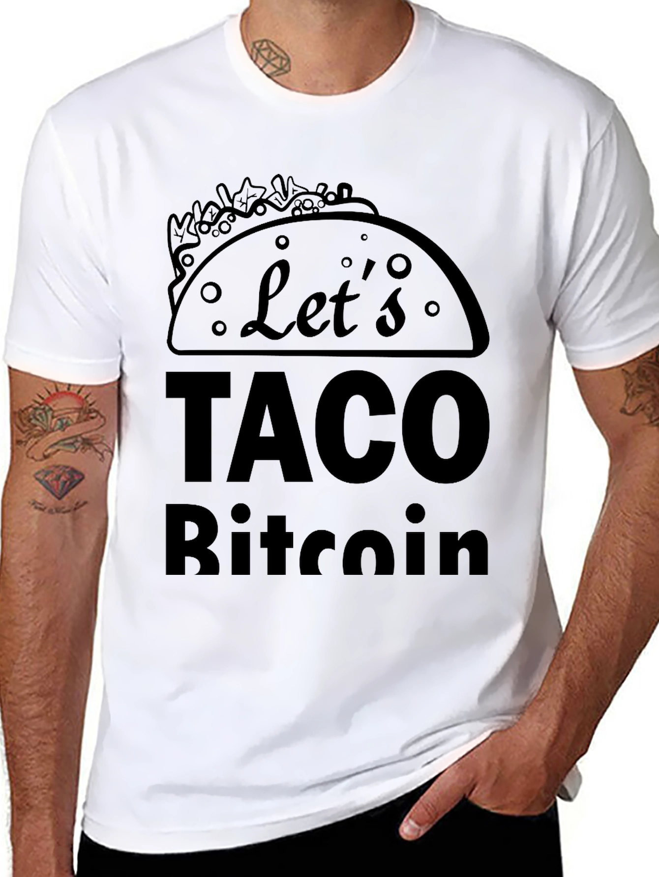 Lets Taco Bitcoin Black T-Shirt