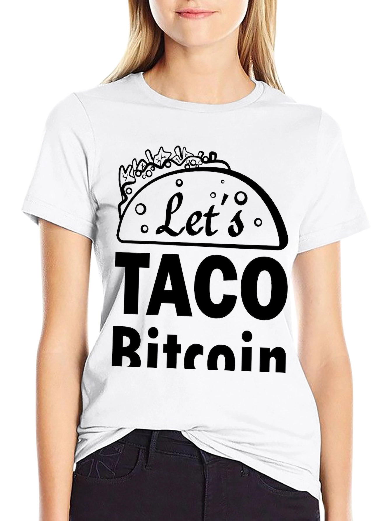 Lets Taco Bitcoin Black T-Shirt