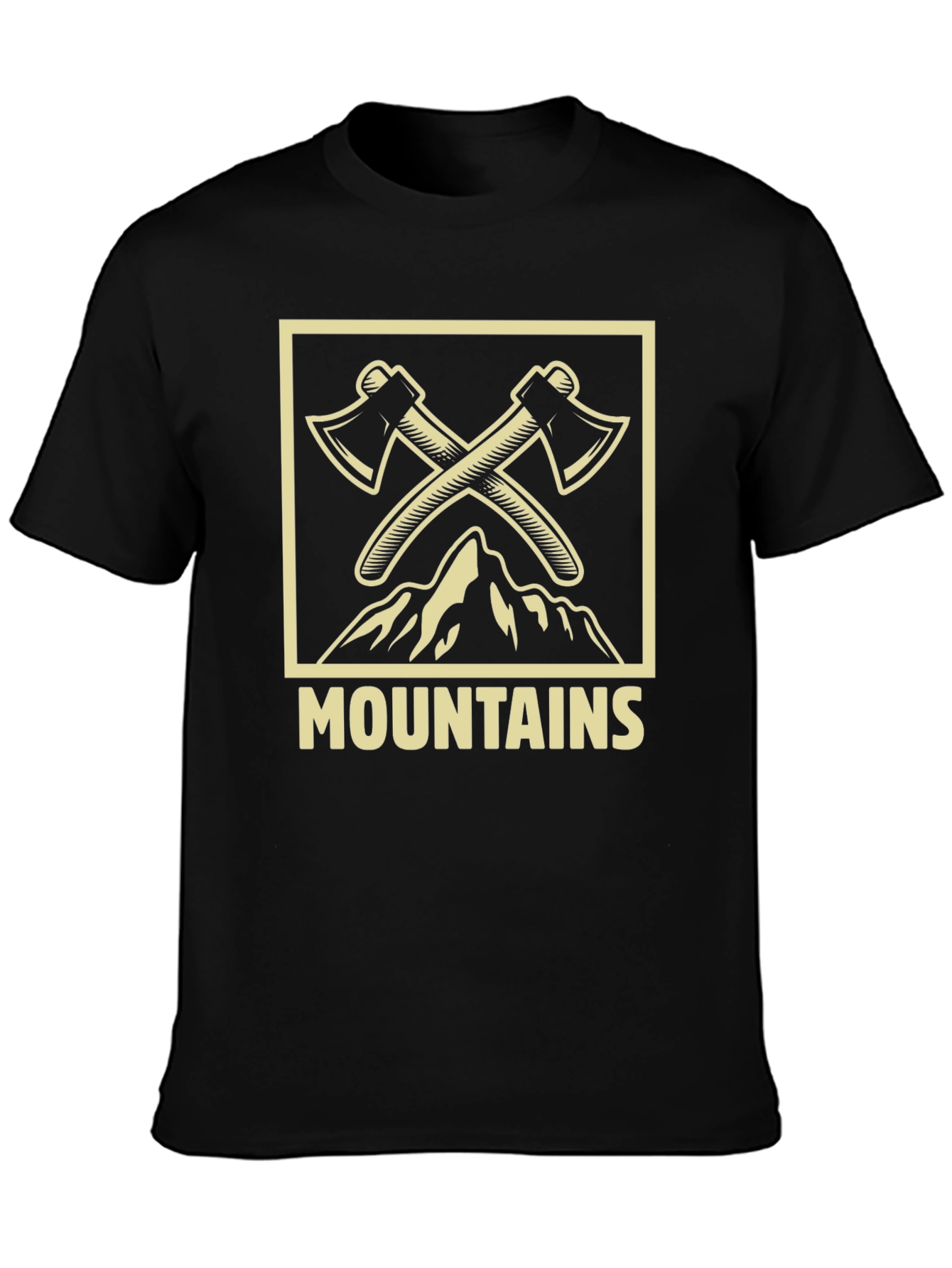 Mountains & Axes Graphic Tee - Adventure Ready!