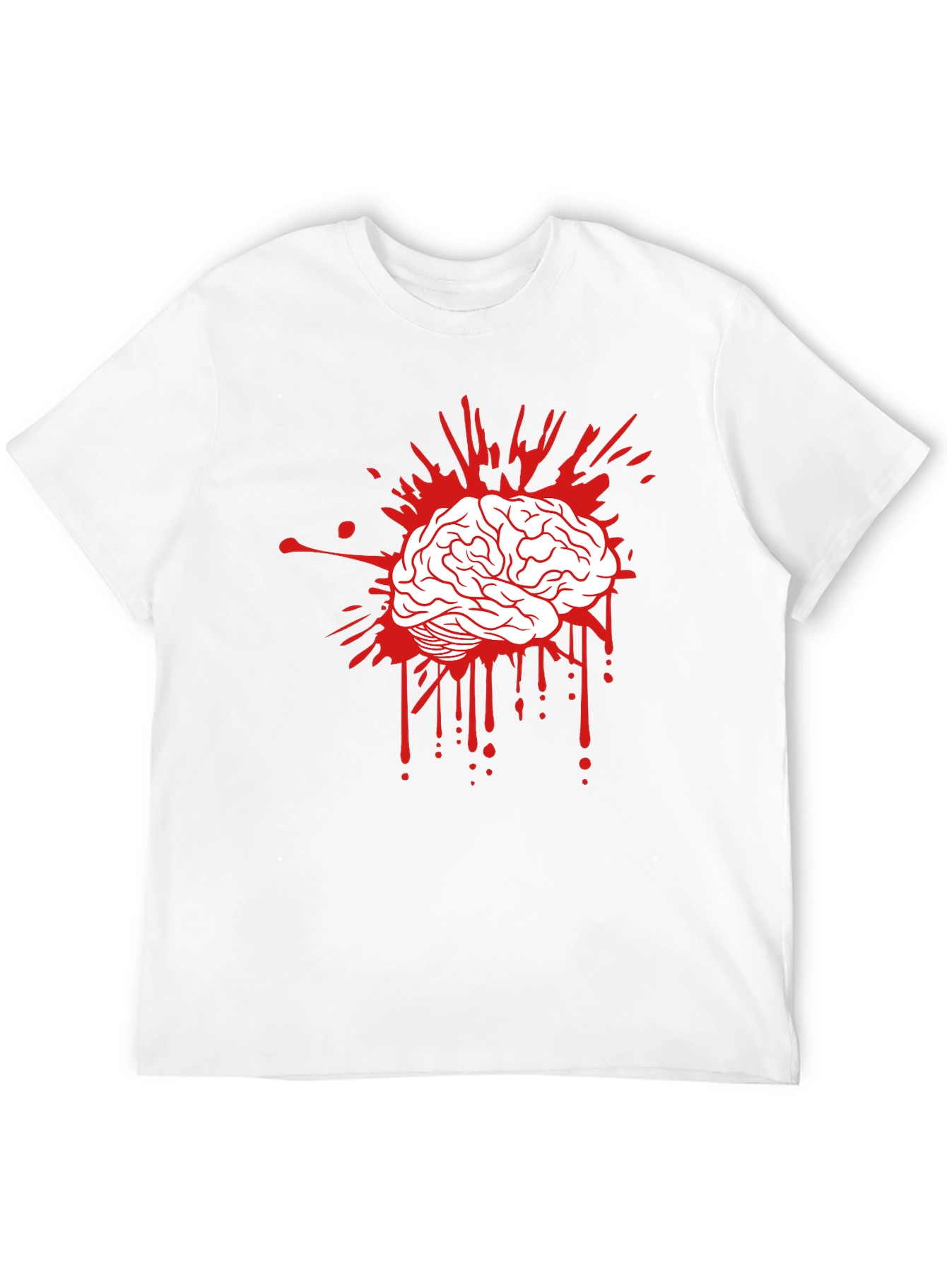 Brain Splatter Graphic T-Shirt - Bold & Edgy!