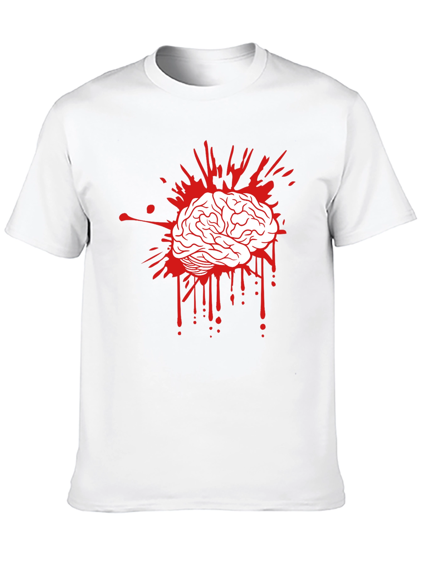 Brain Splatter Graphic T-Shirt - Bold & Edgy!