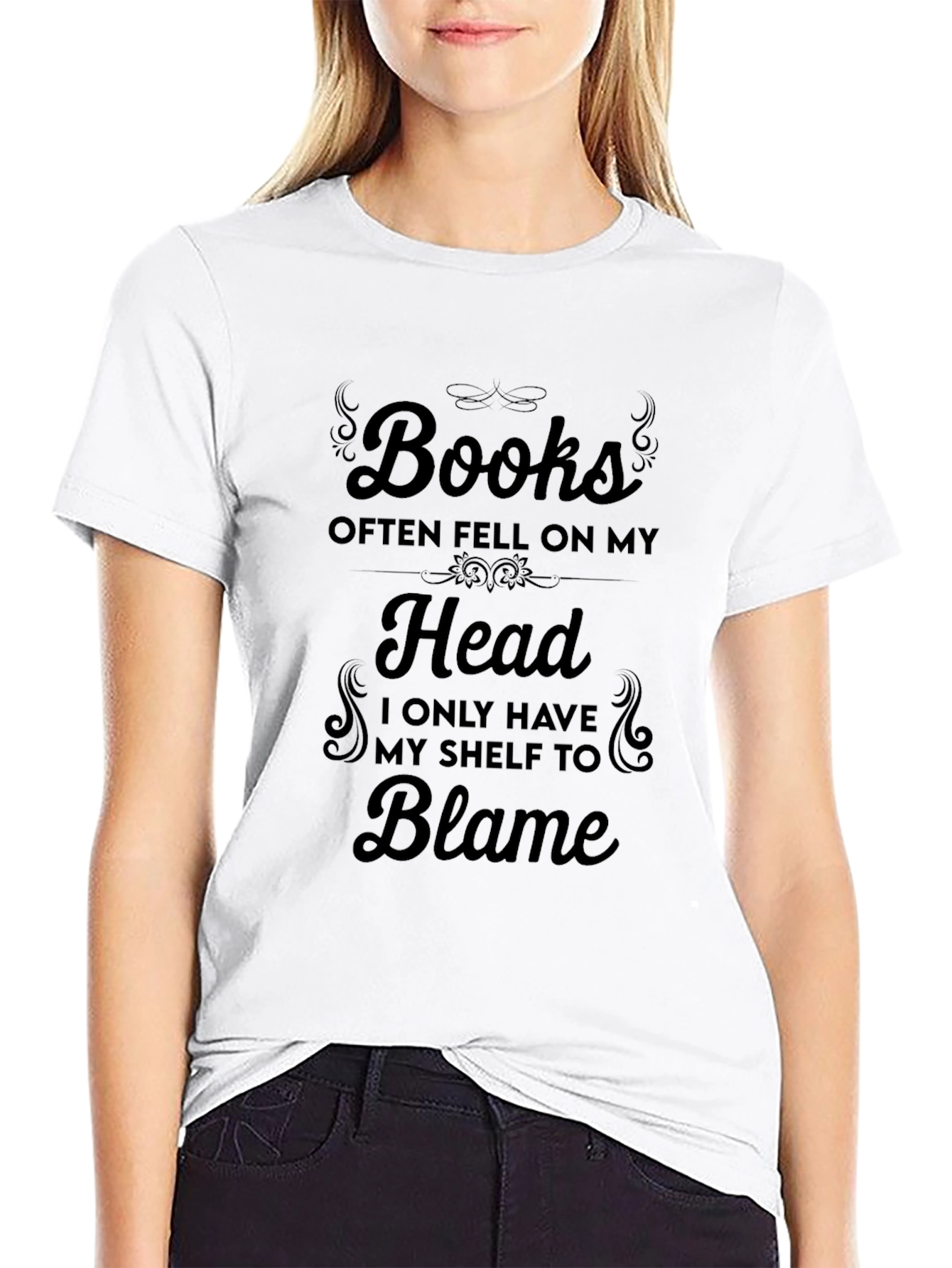 Humorous Books Often Fell Graphic T-Shirt