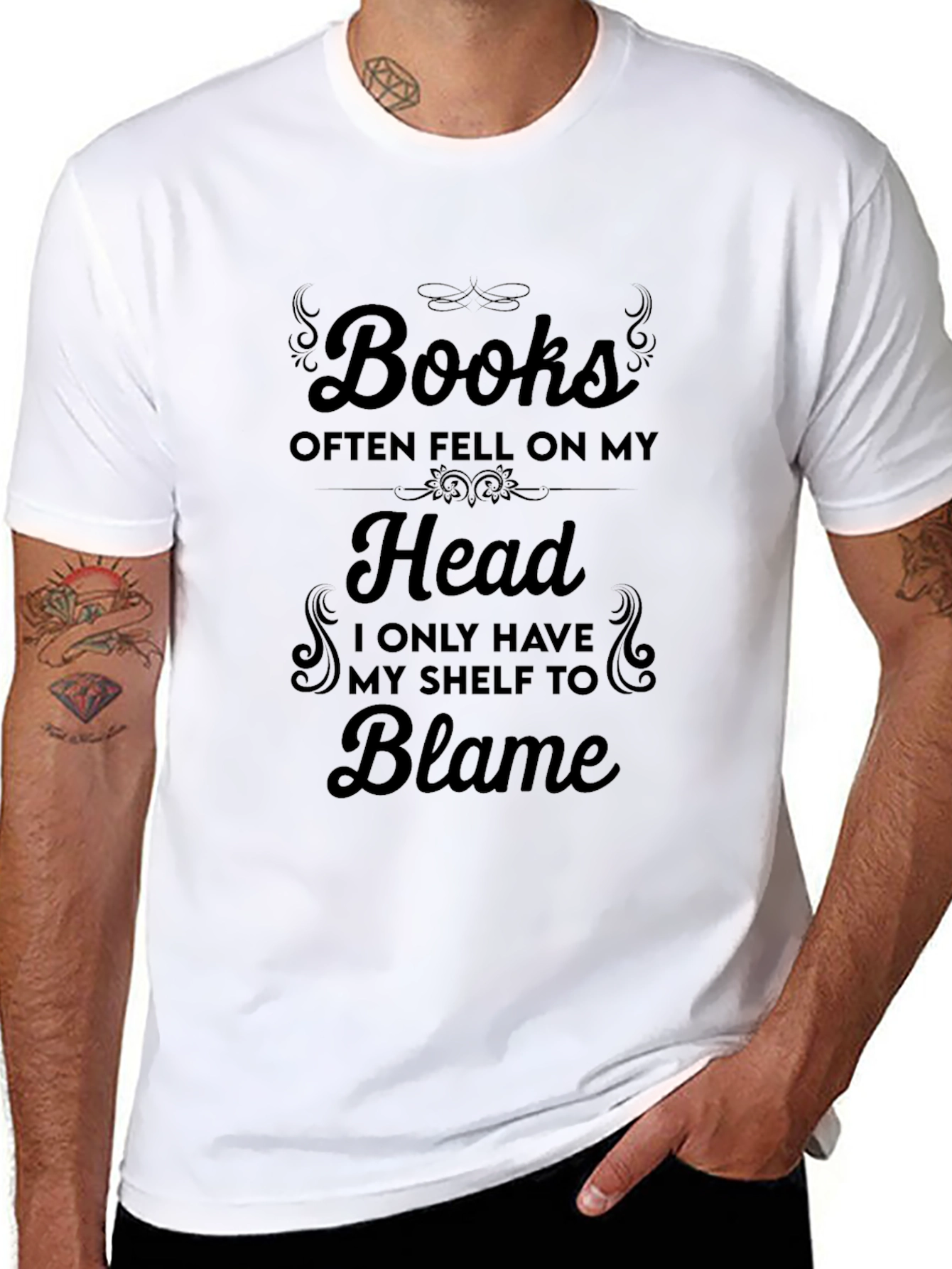 Humorous Books Often Fell Graphic T-Shirt