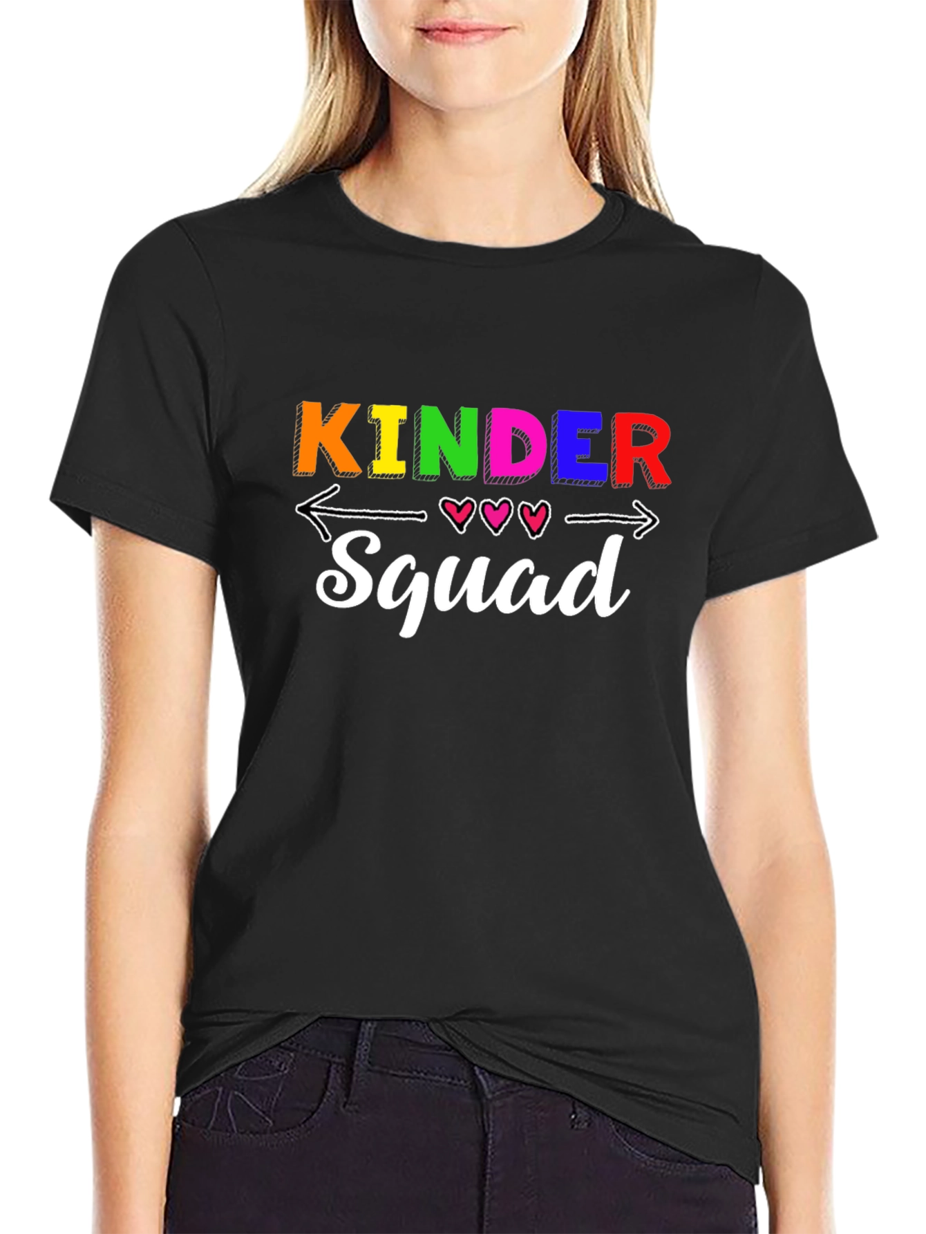 Kinder Squad Black T-Shirt
