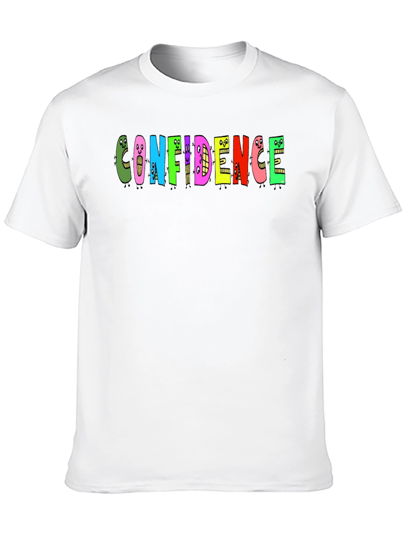 Confidence Graphic Tee - Black Cotton T-Shirt