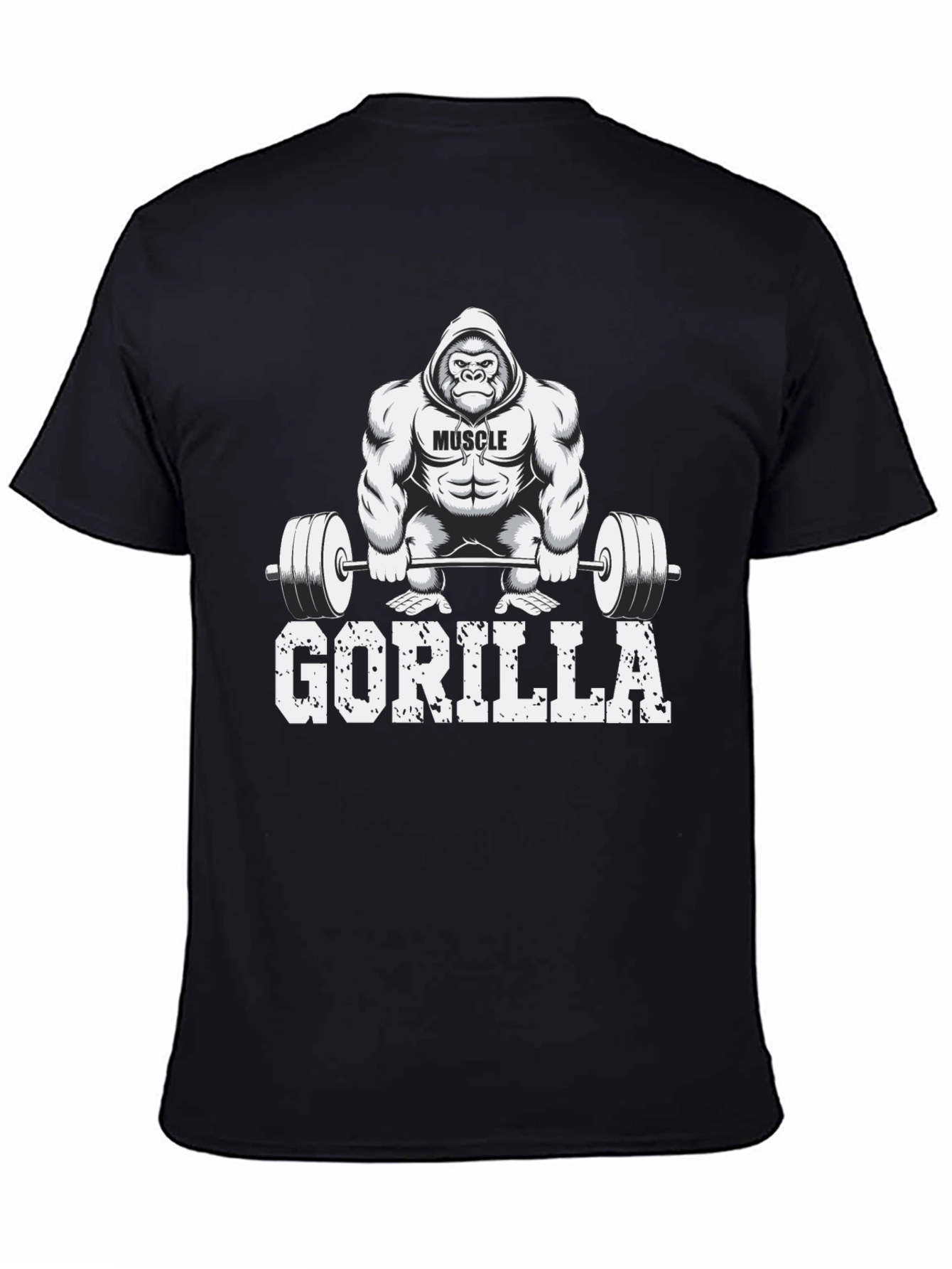 Muscle Gorilla Weightlifting Graphic Tee