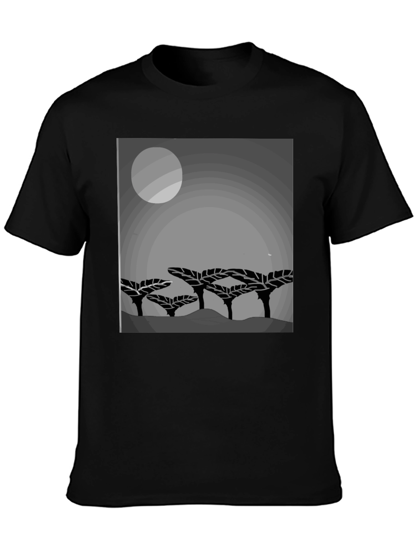 Mens Graphic Print Crew Neck T-Shirt