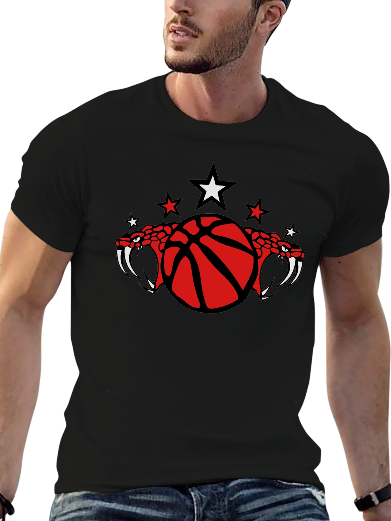 Venom Basketball T-Shirt - Black Cotton Tee