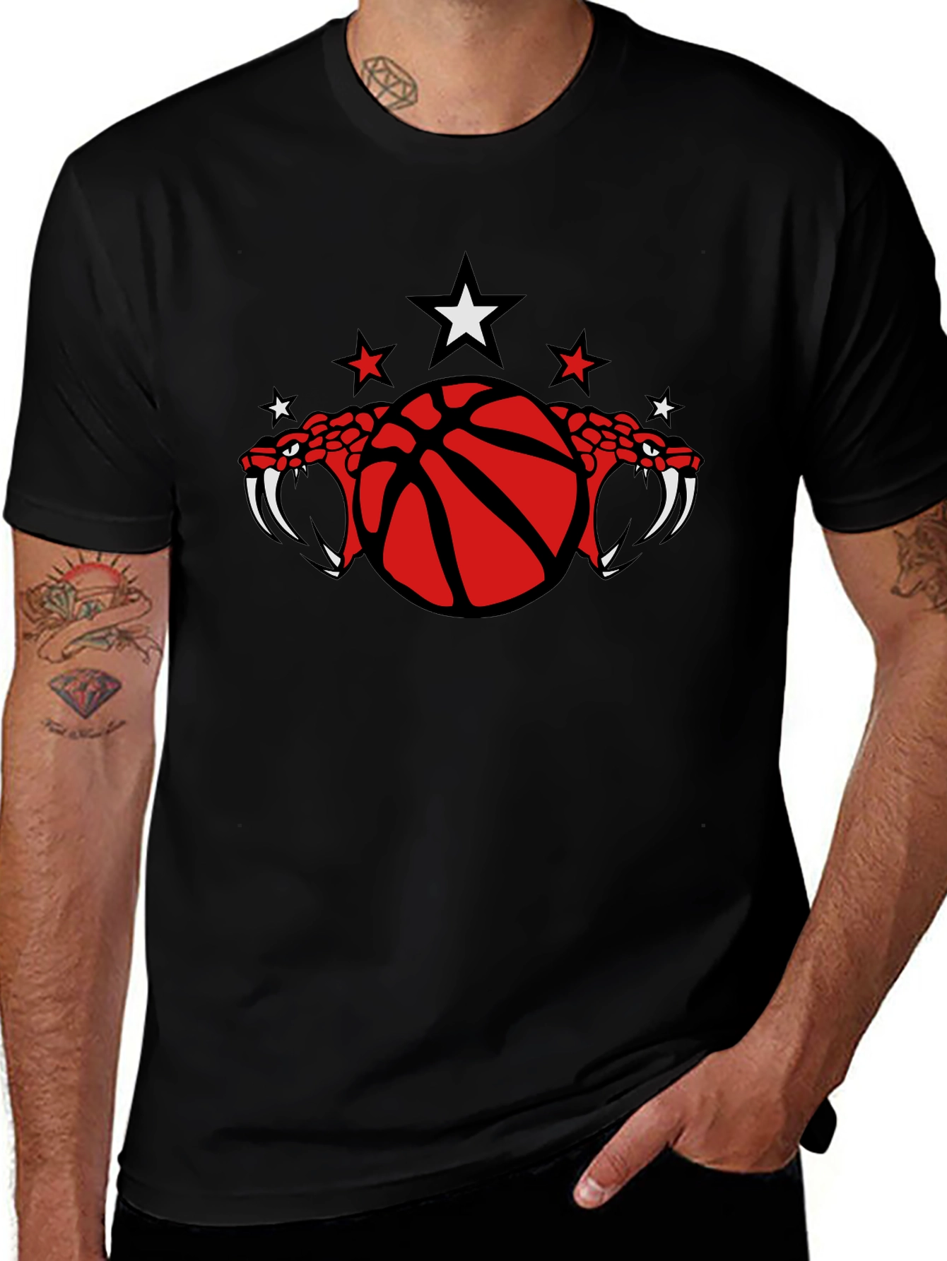 Venom Basketball T-Shirt - Black Cotton Tee