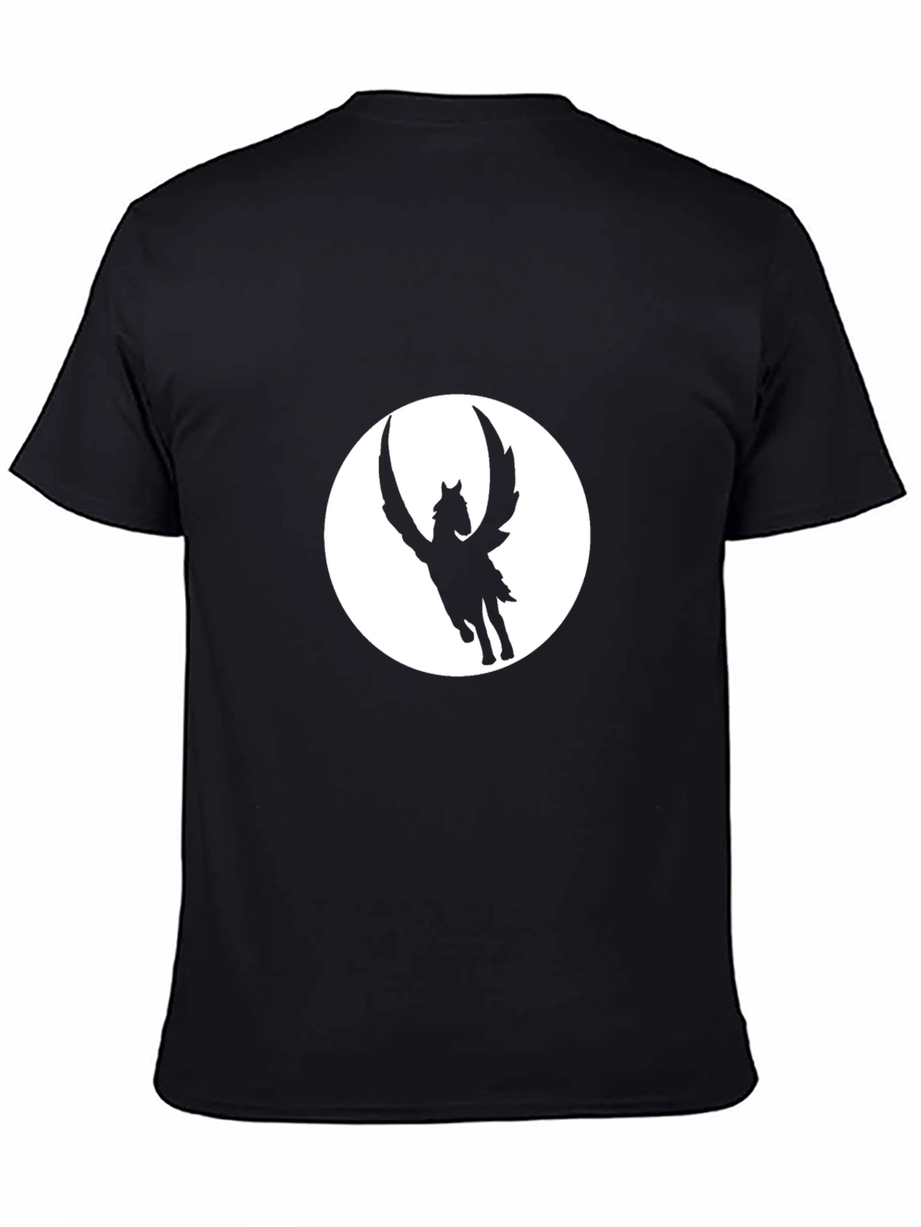Black Pegasus Graphic Tee - Mens Fashion