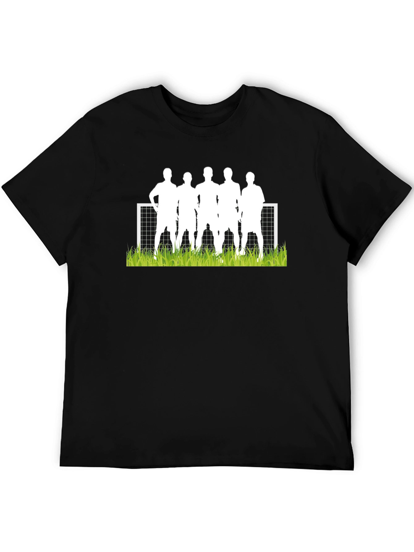 Soccer Team Graphic Tee - Mens Black T-Shirt