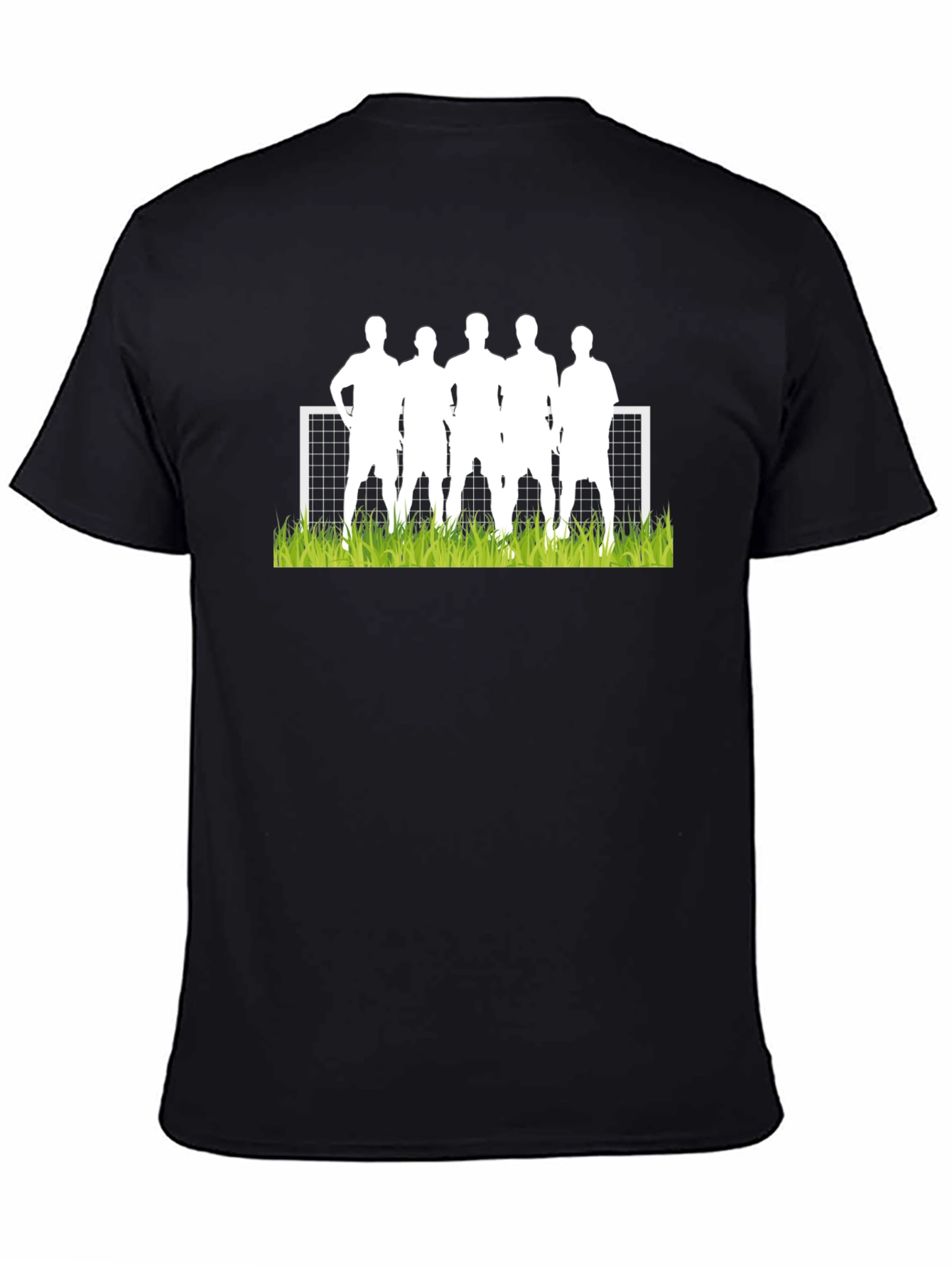 Soccer Team Graphic Tee - Mens Black T-Shirt