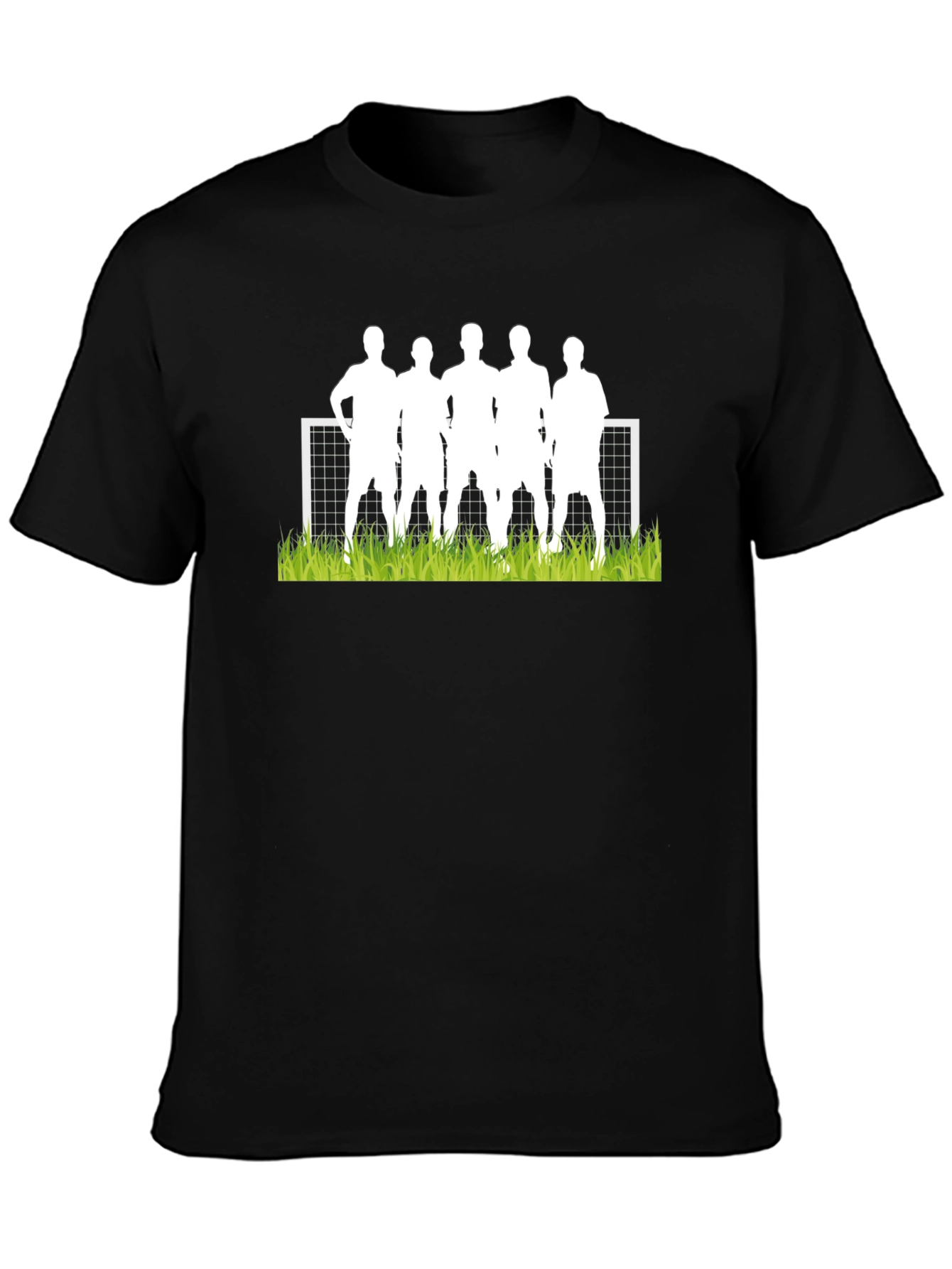 Soccer Team Graphic Tee - Mens Black T-Shirt
