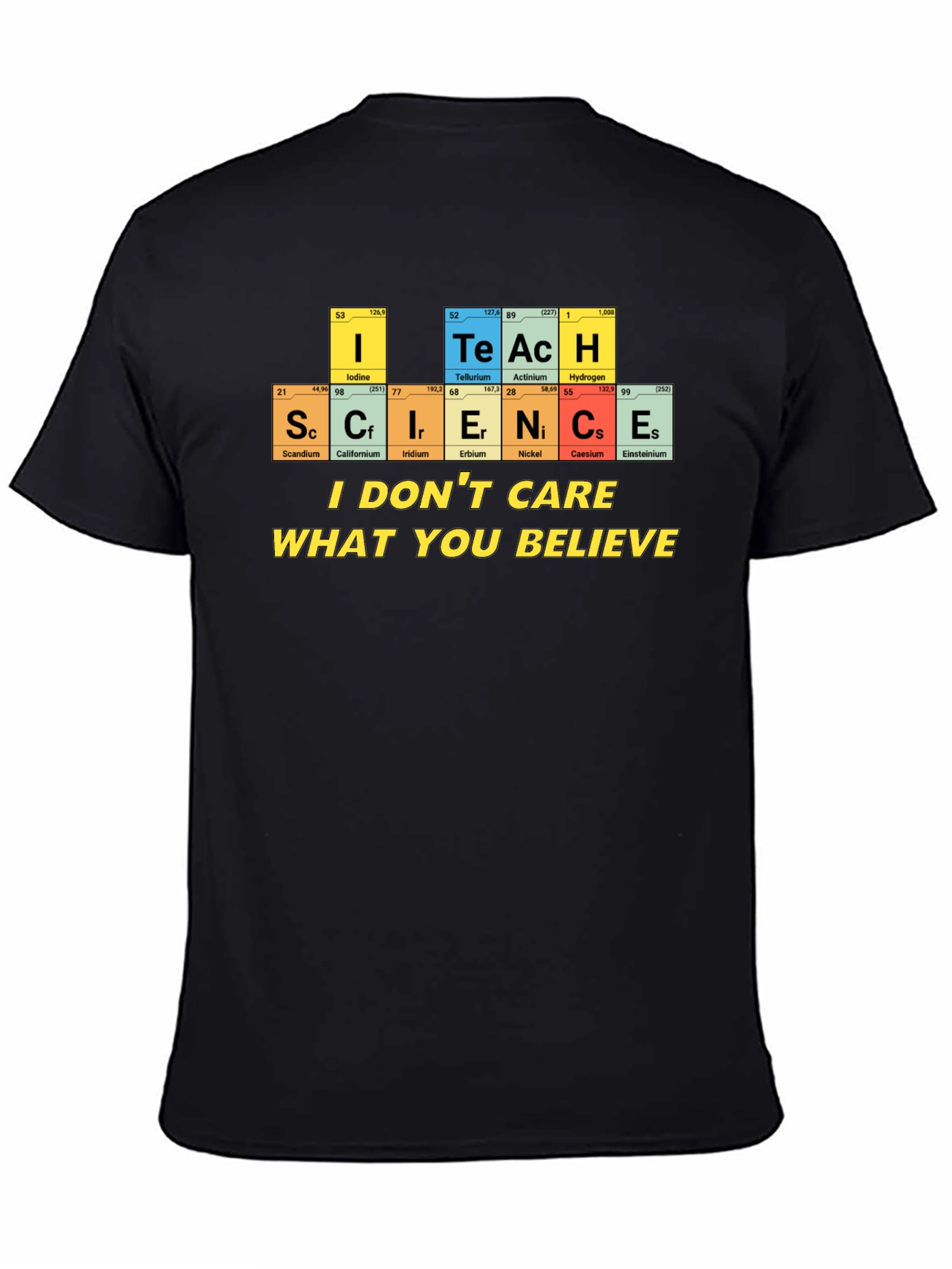 Science Teacher T-Shirt - Periodic Table Design