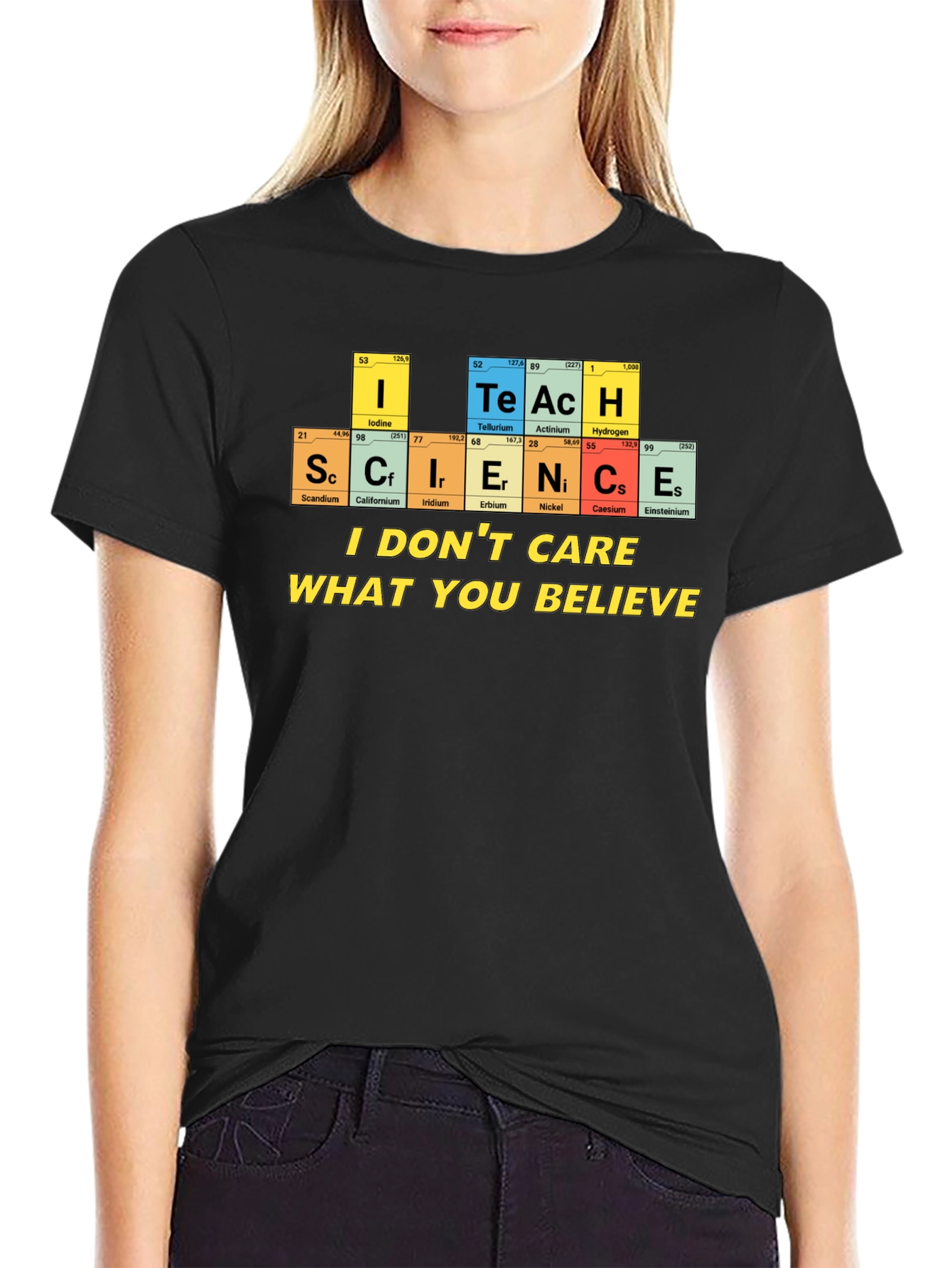 Science Teacher T-Shirt - Periodic Table Design
