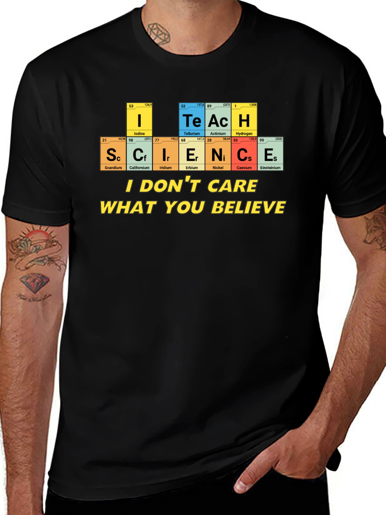 Science Teacher T-Shirt - Periodic Table Design