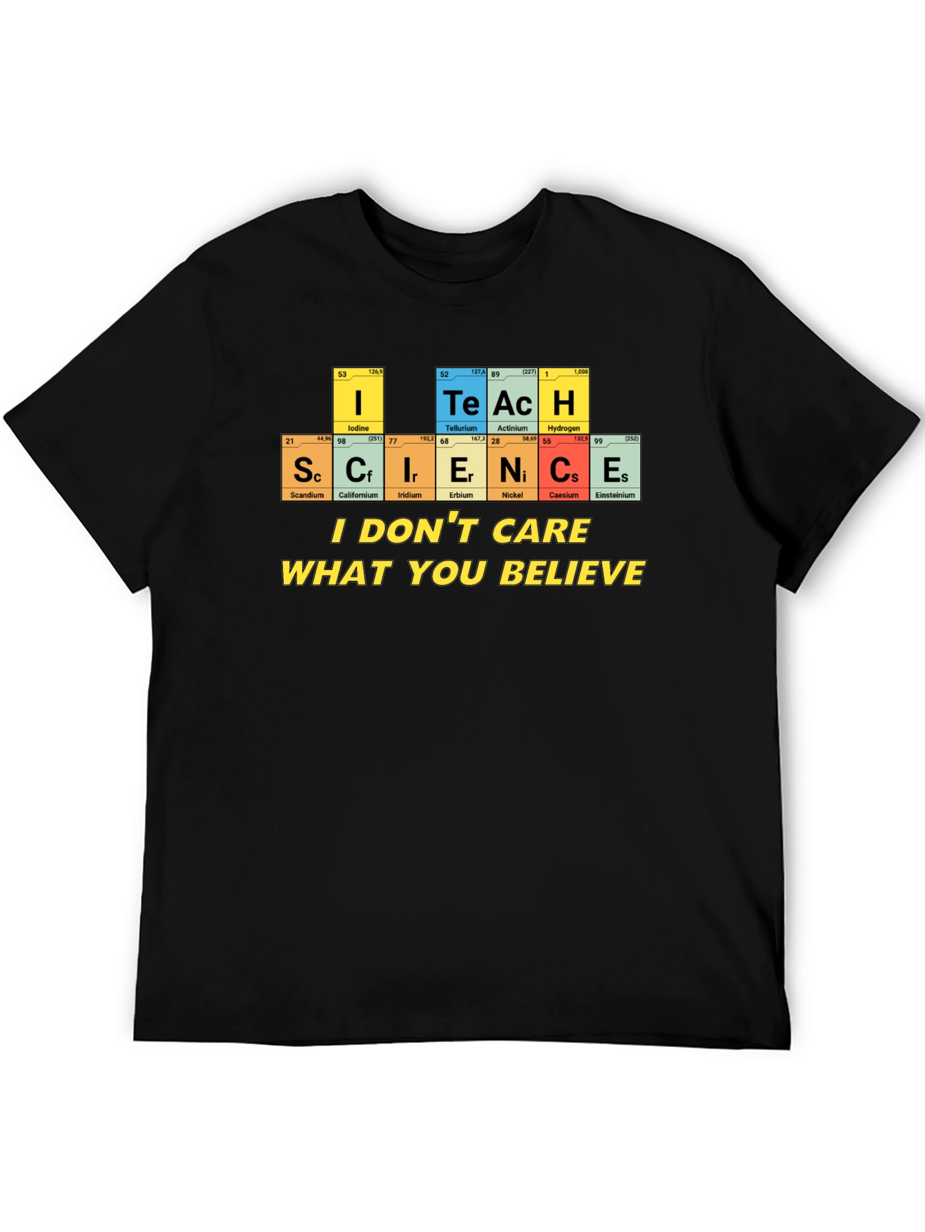 Science Teacher T-Shirt - Periodic Table Design