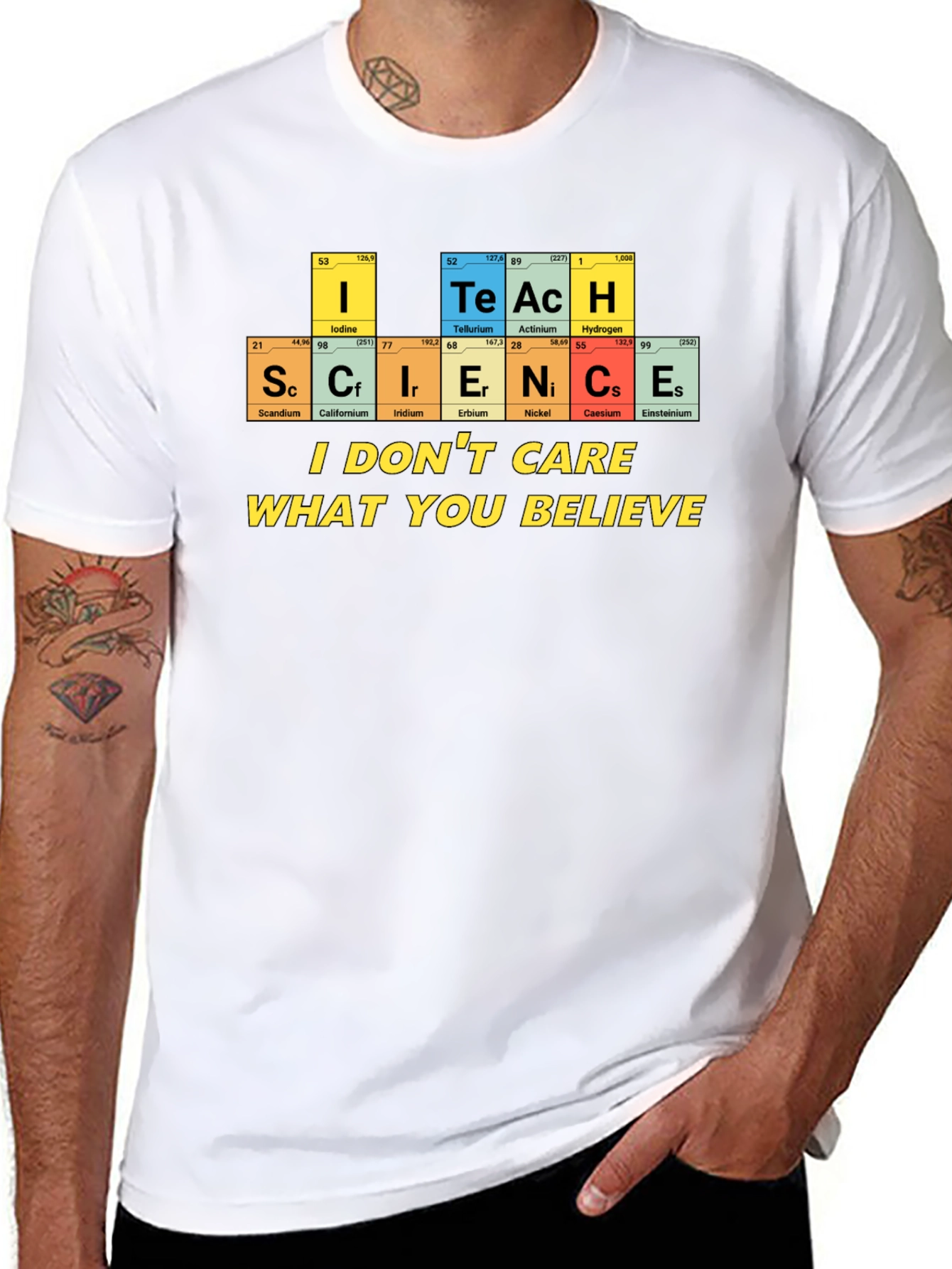 Science Teacher T-Shirt - Periodic Table Design