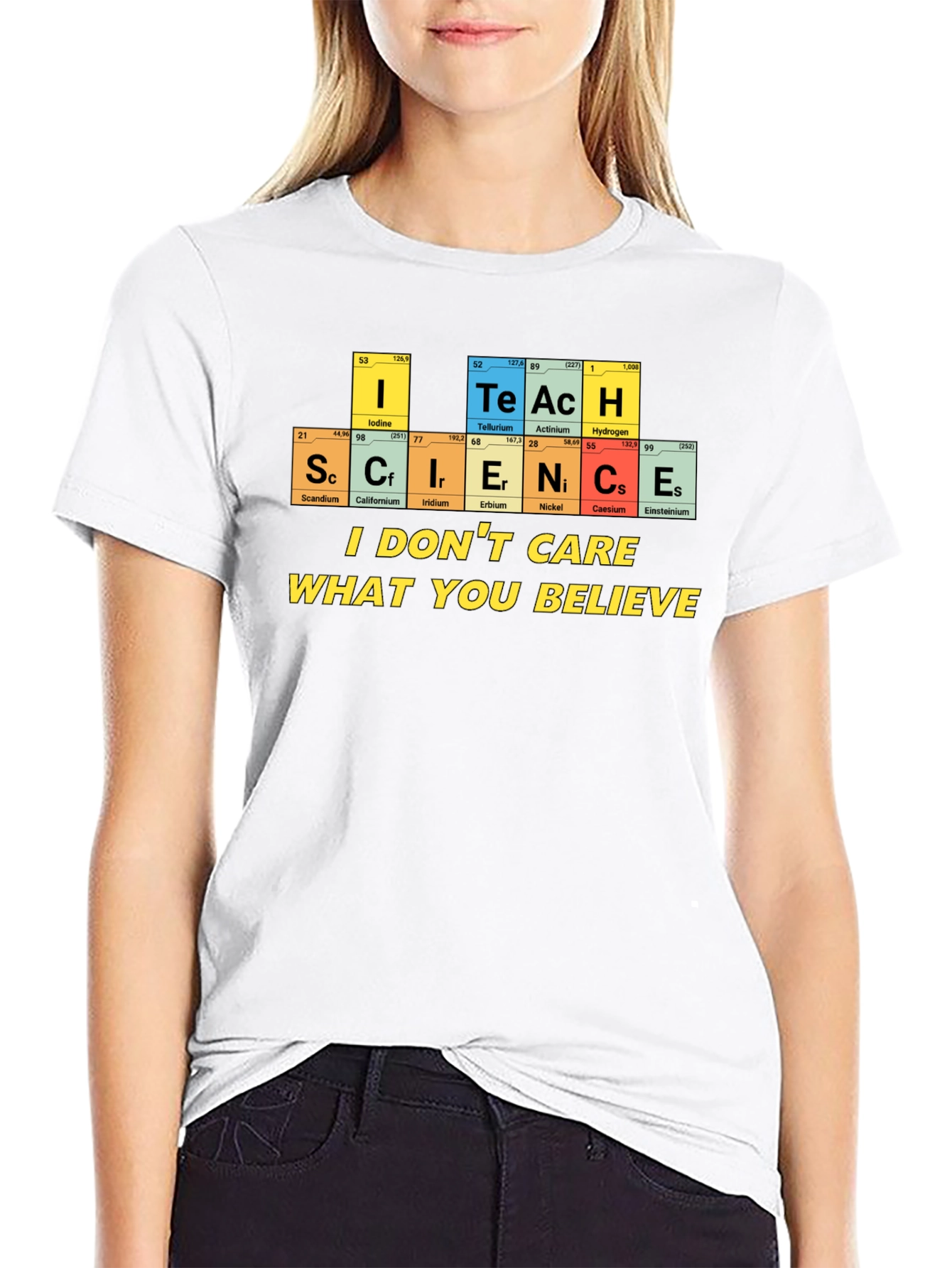 Science Teacher T-Shirt - Periodic Table Design