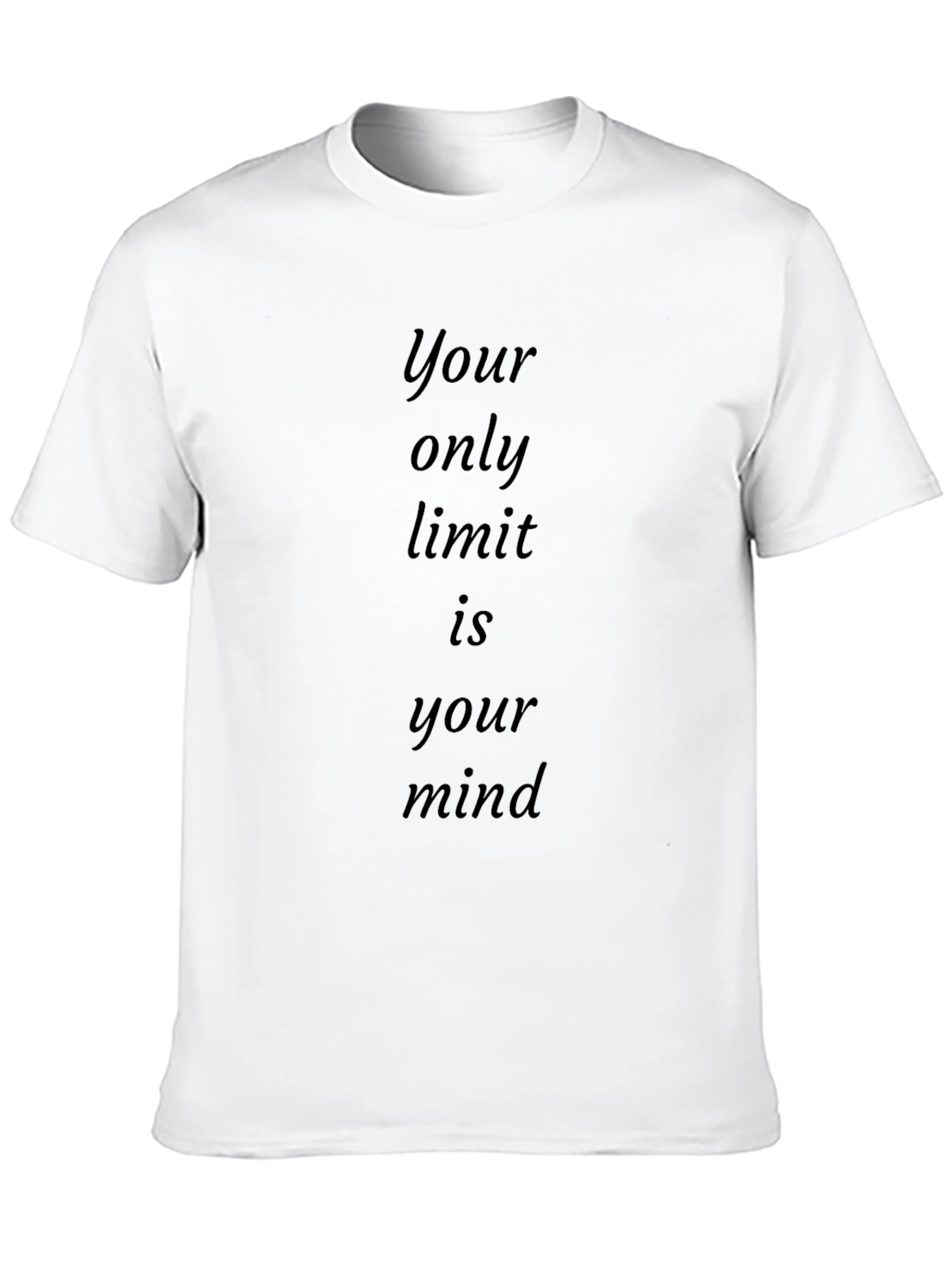 Motivational Black Tee: Your Only Limit is Your Mind