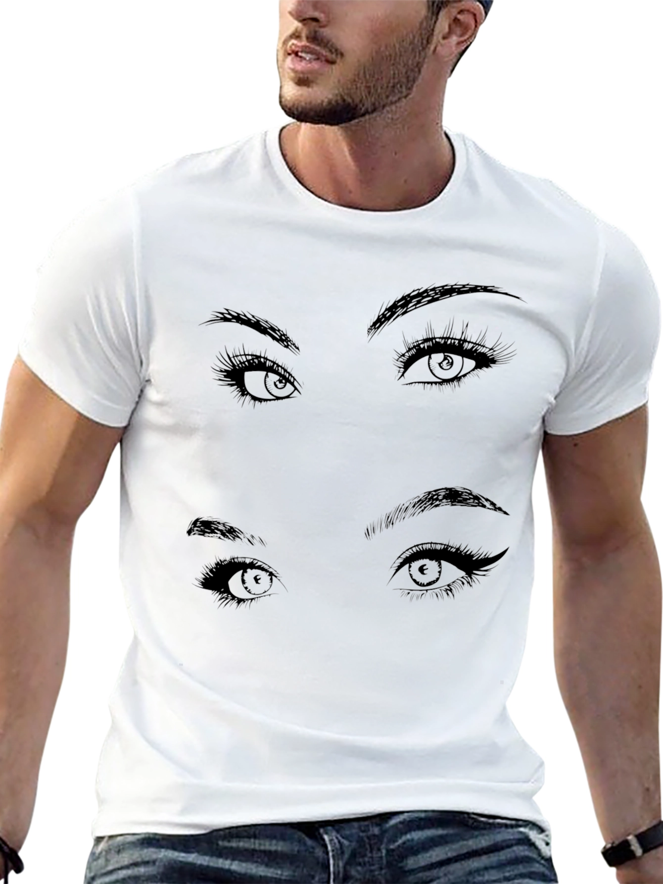 Eye See You Black Graphic Tee